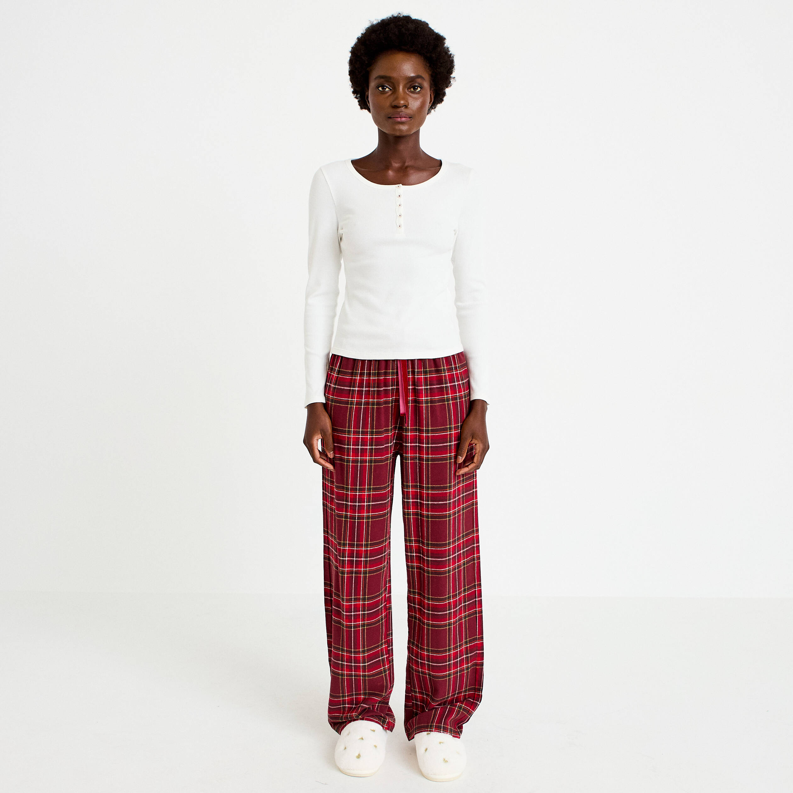 Lot de 2 pyjamas manches longues rose femme