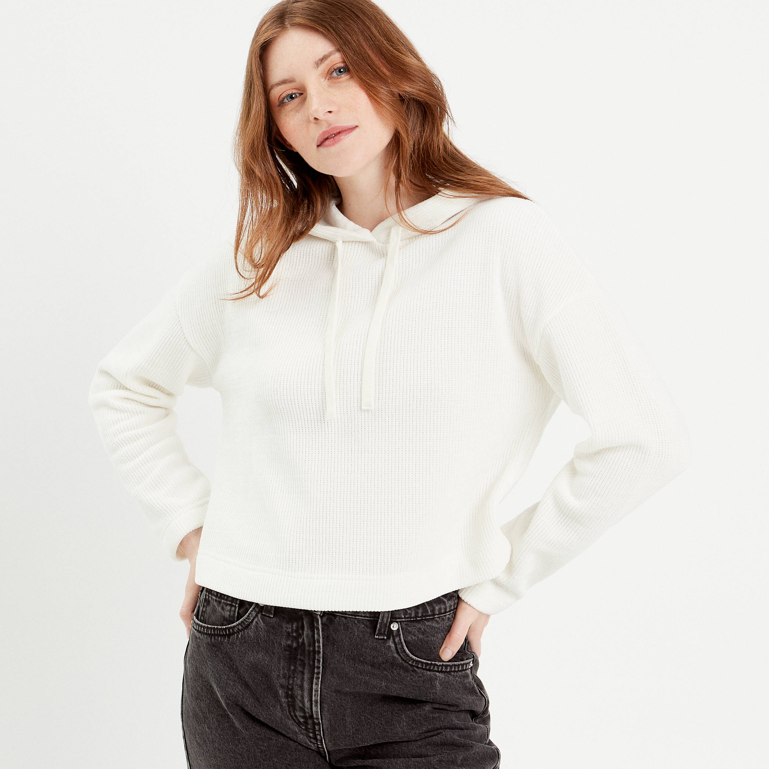 Sweat Capuche Ecru Sweat Ecru Femme Sweat à Capuche Basique écru Femme