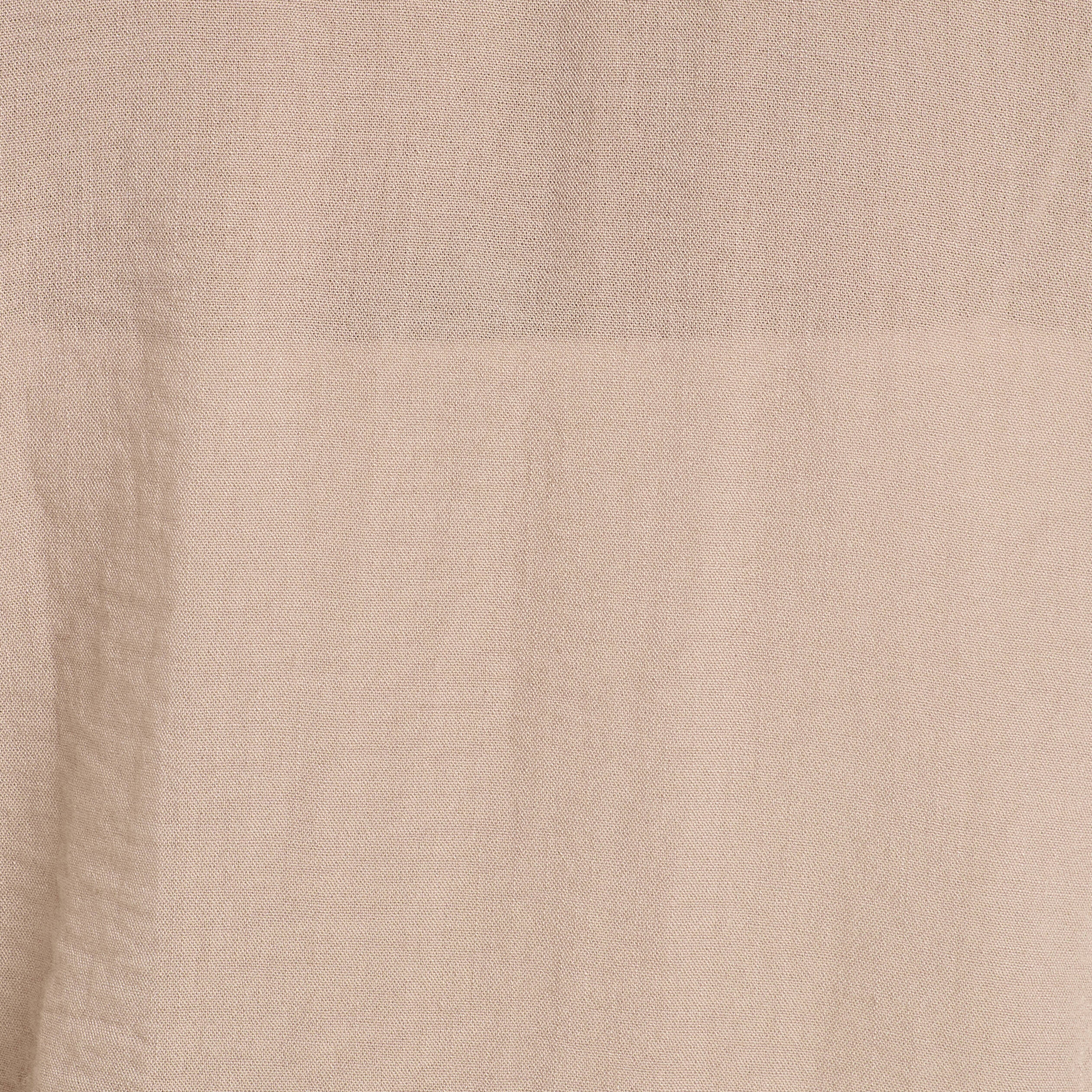 Blouse nou&eacute;e cropped beige femme