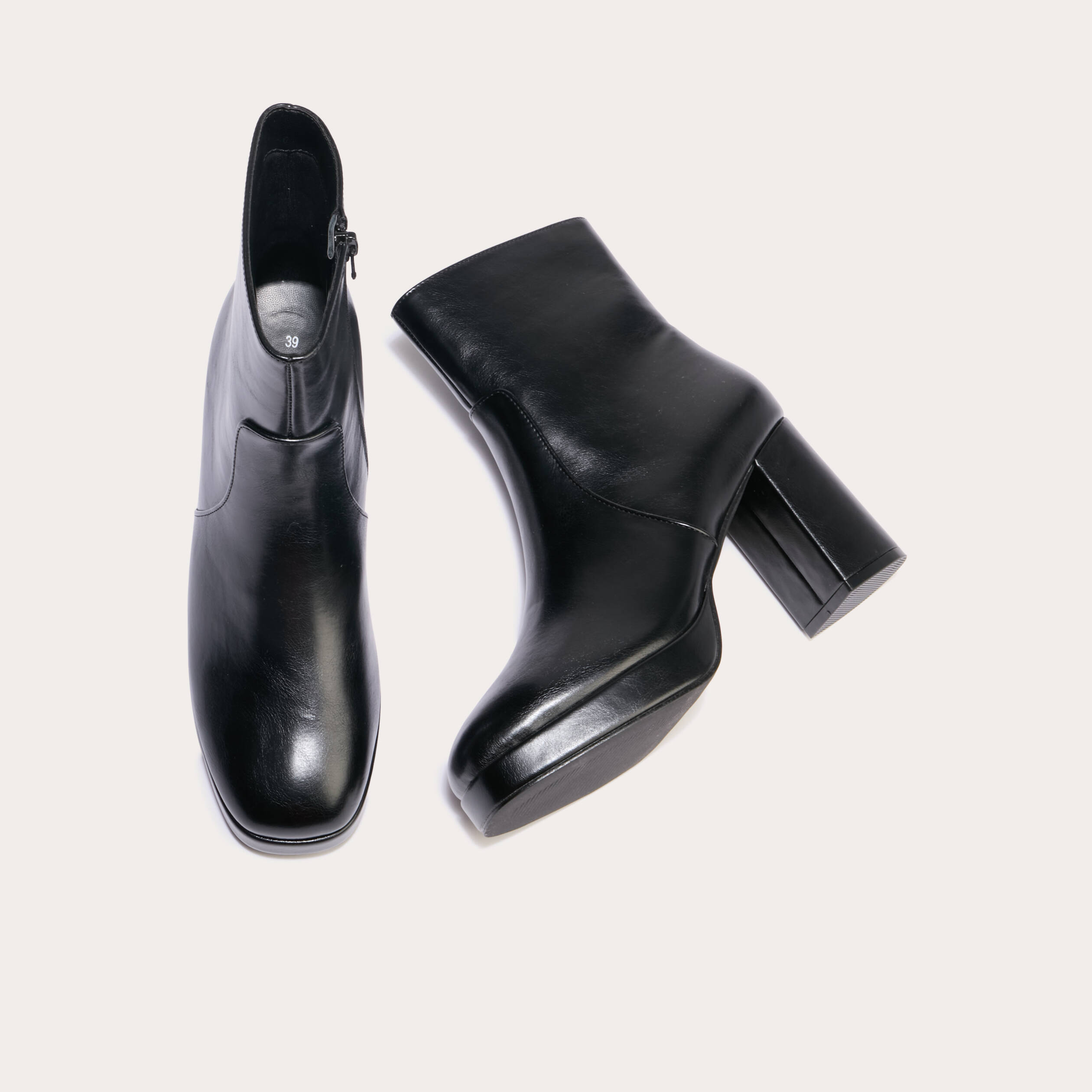 Bottines Ann Taylor LOFT Noires à Talon Haut - Taille 9 US Femme - Occasion En Excellent état