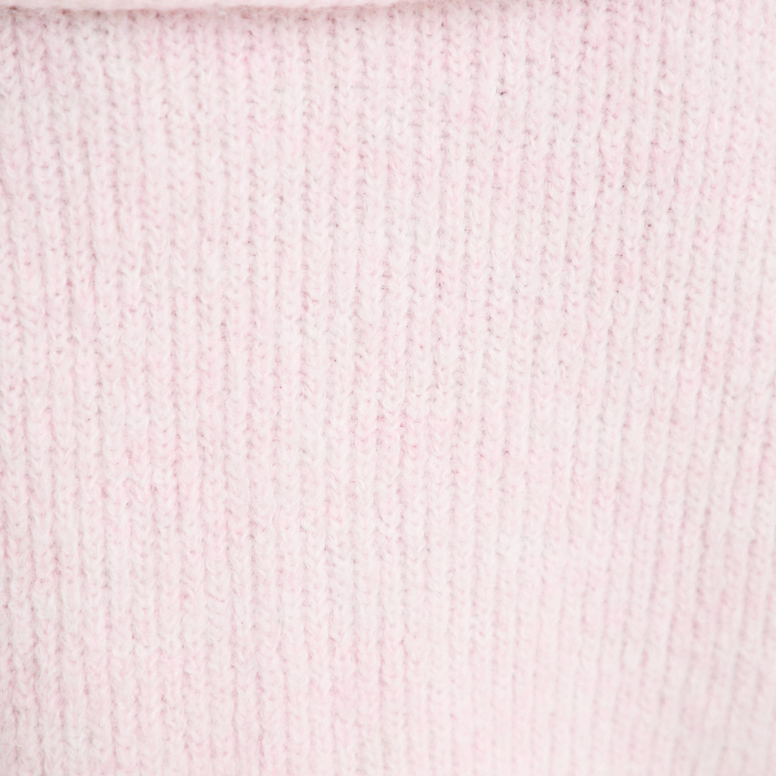 Pull col camionneur manches longues rose clair femme