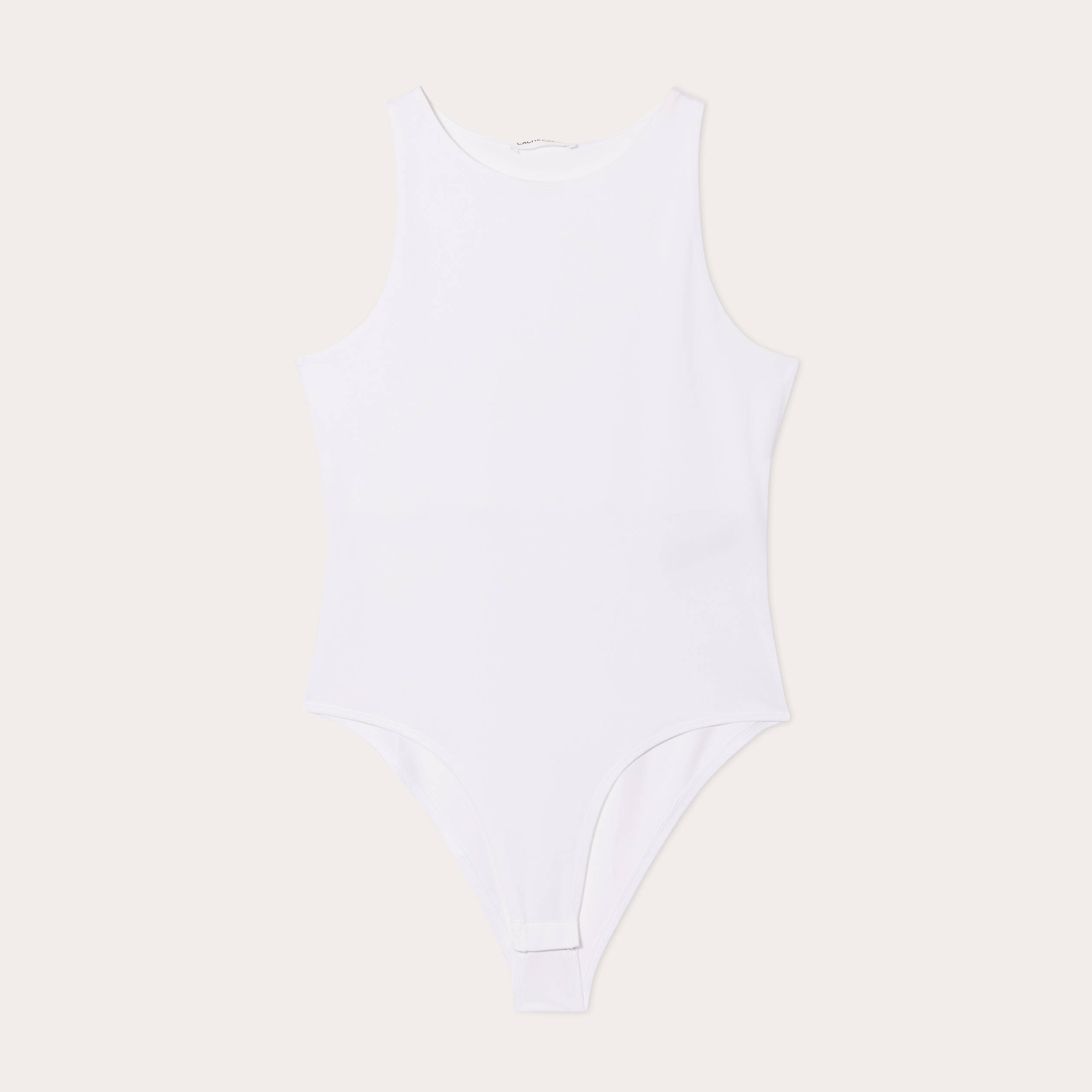 body sans manches effet seconde peau blanc femme Body sans manches effet seconde peau blanc femme