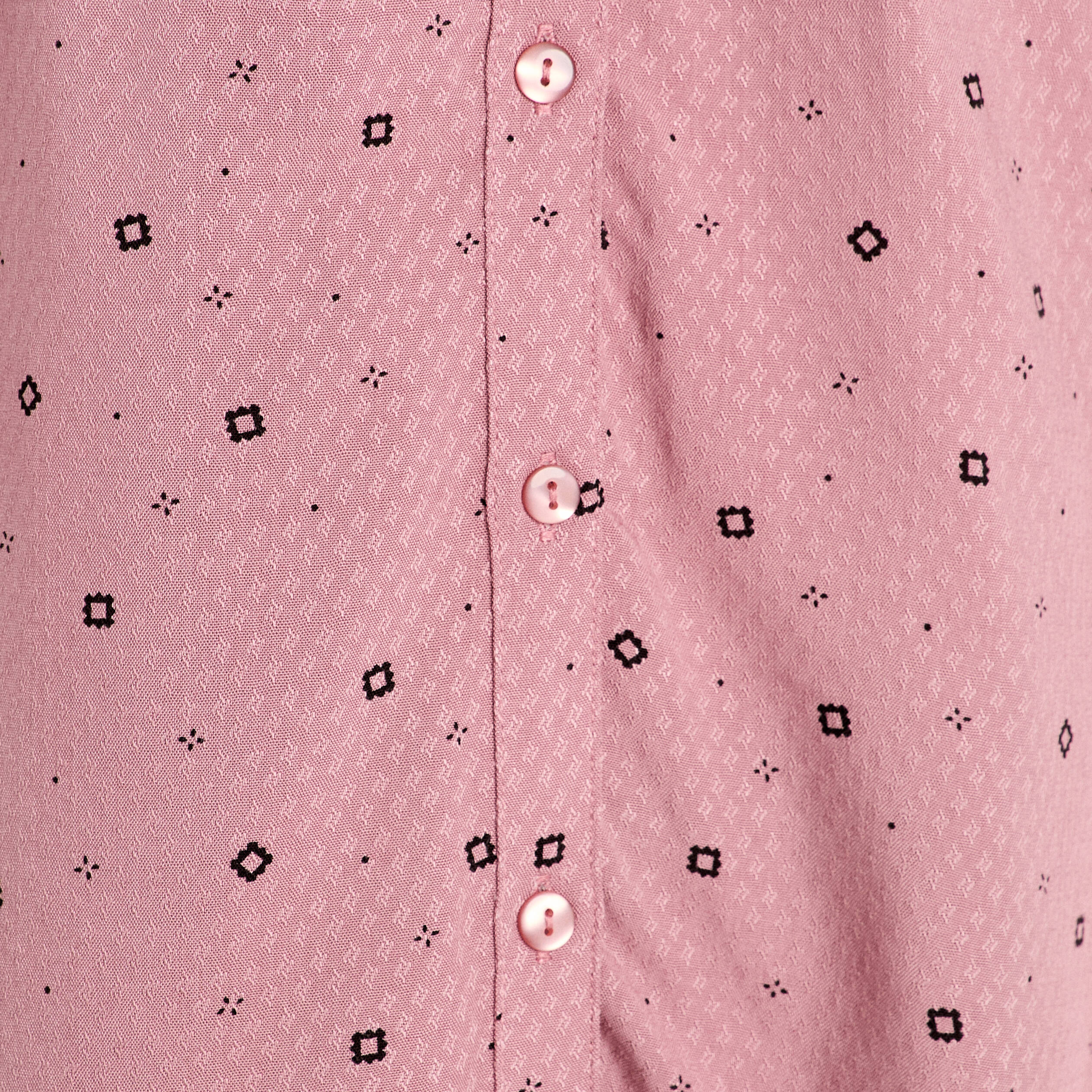 Chemise manches longues rose femme