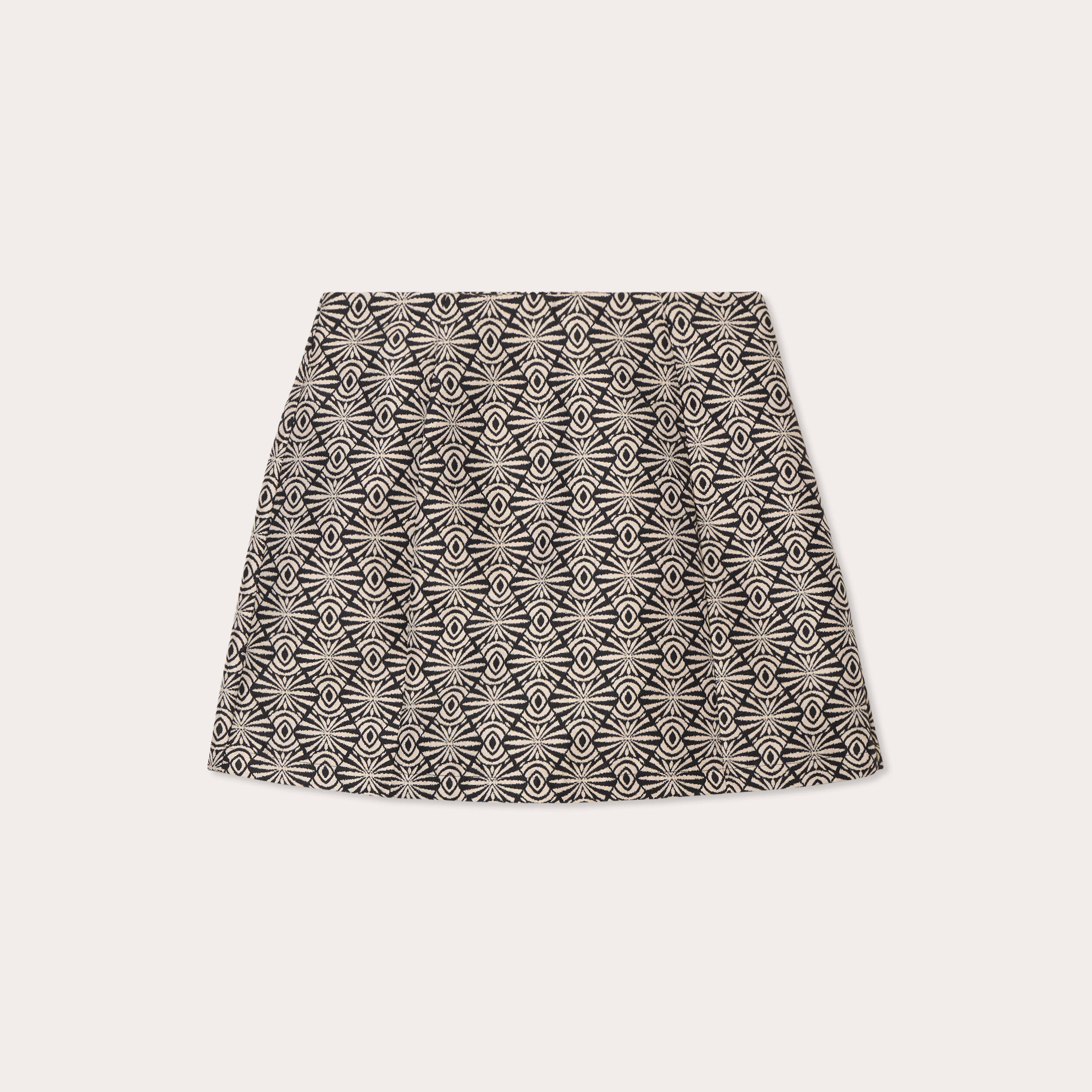 Jupe-short droite blanc femme