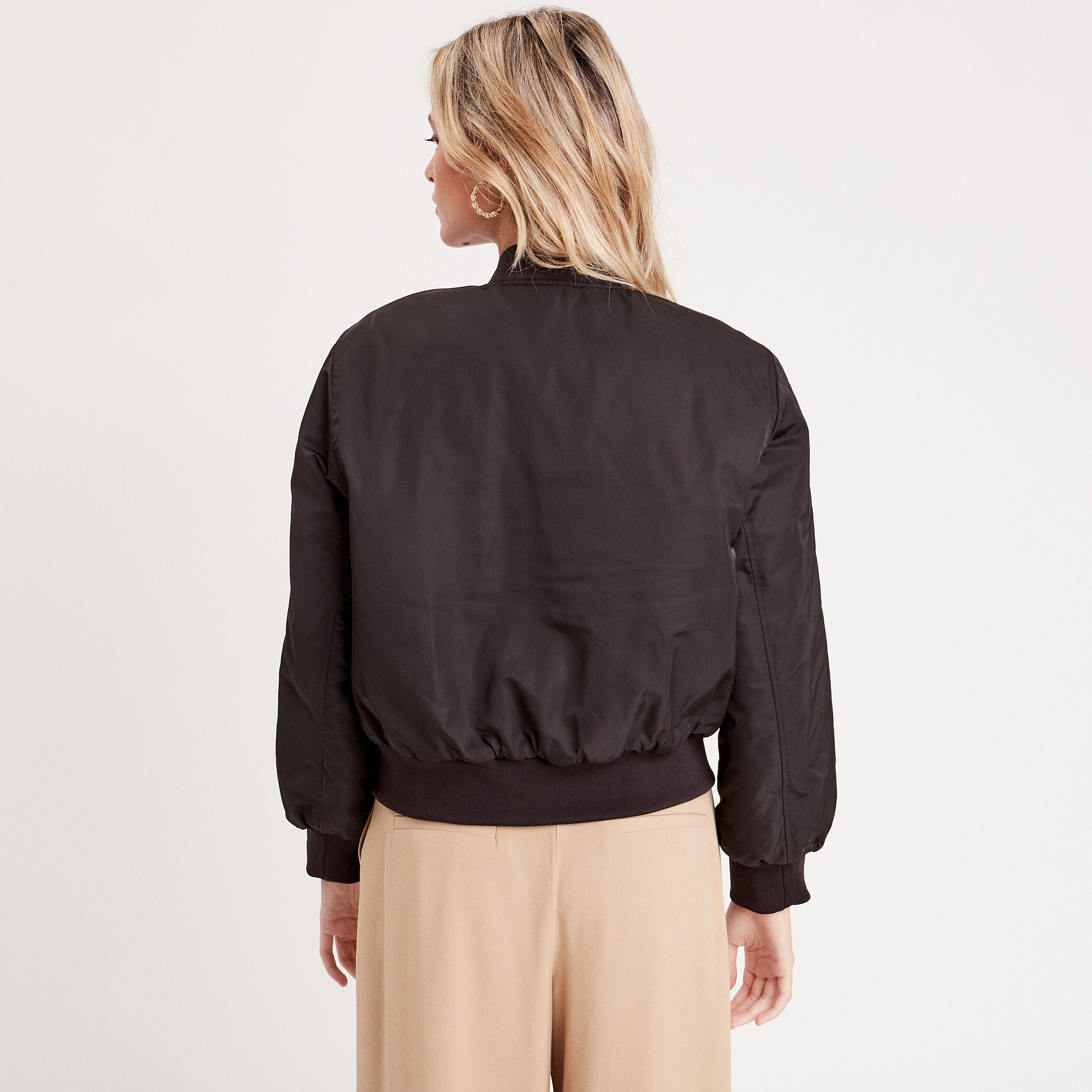 Bomber noir oversize femme cheap