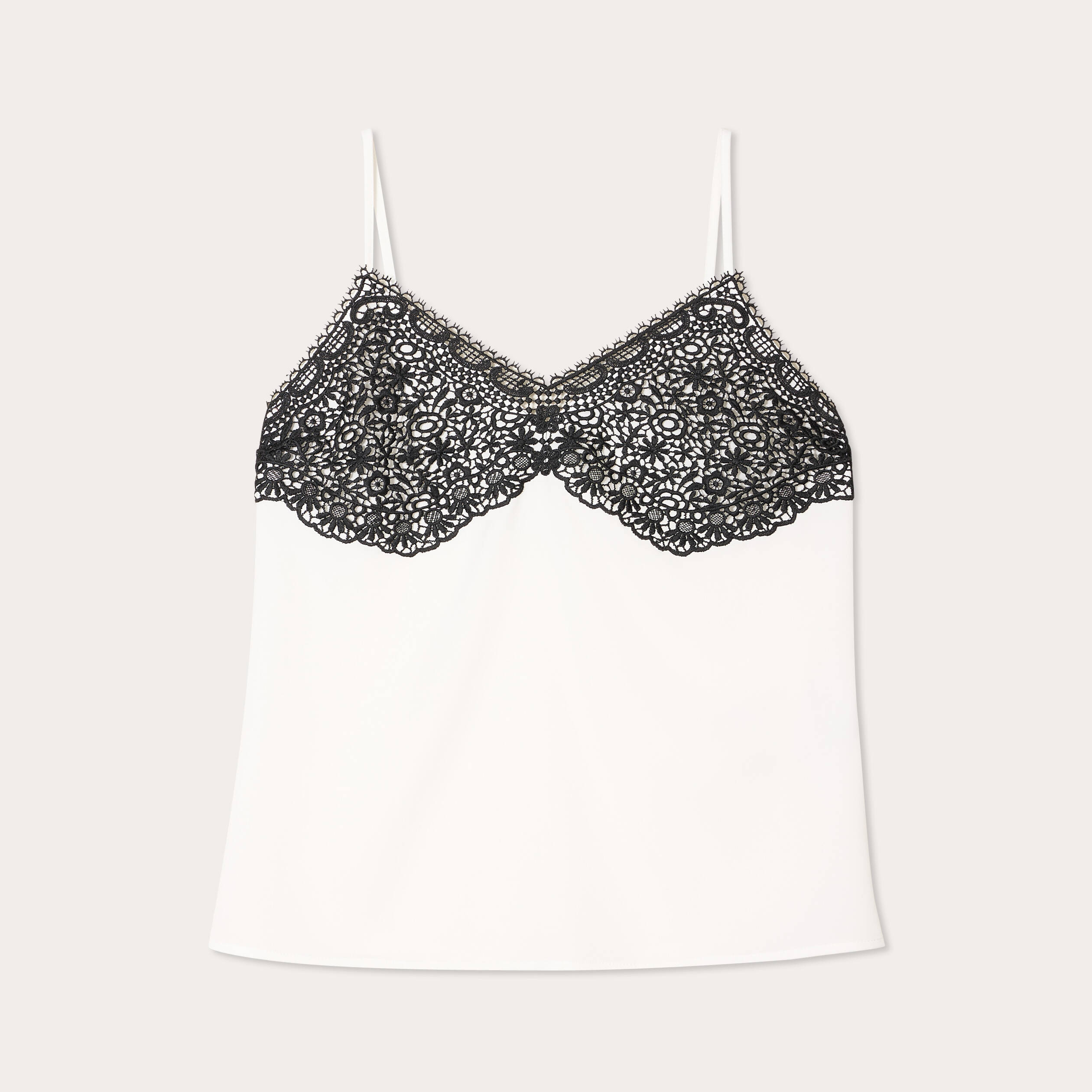 debardeur bretelles fines ecru femme Débardeur bretelles fines ecru femme
