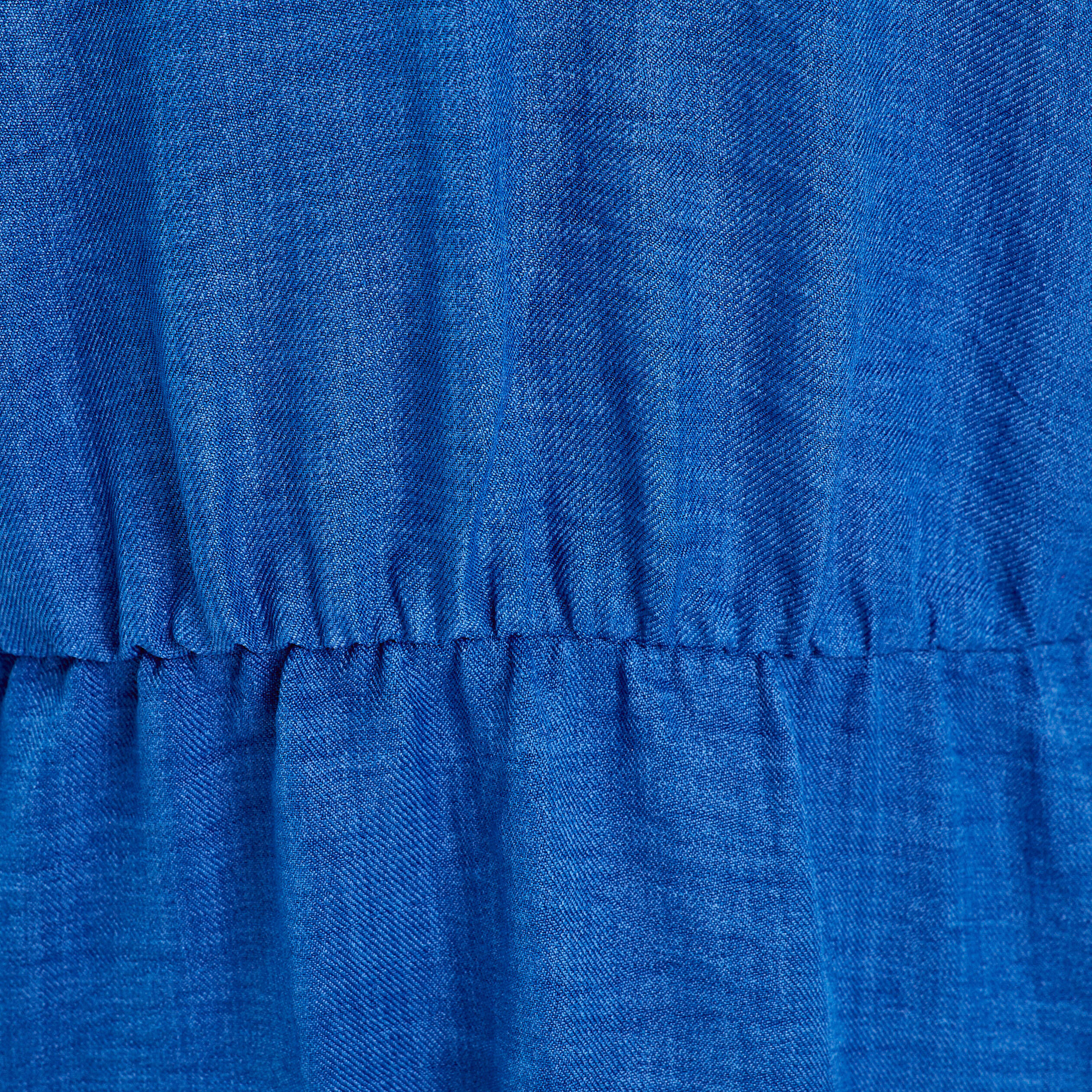 Robe &eacute;vas&eacute;e bretelles nou&eacute;es bleu electrique femme