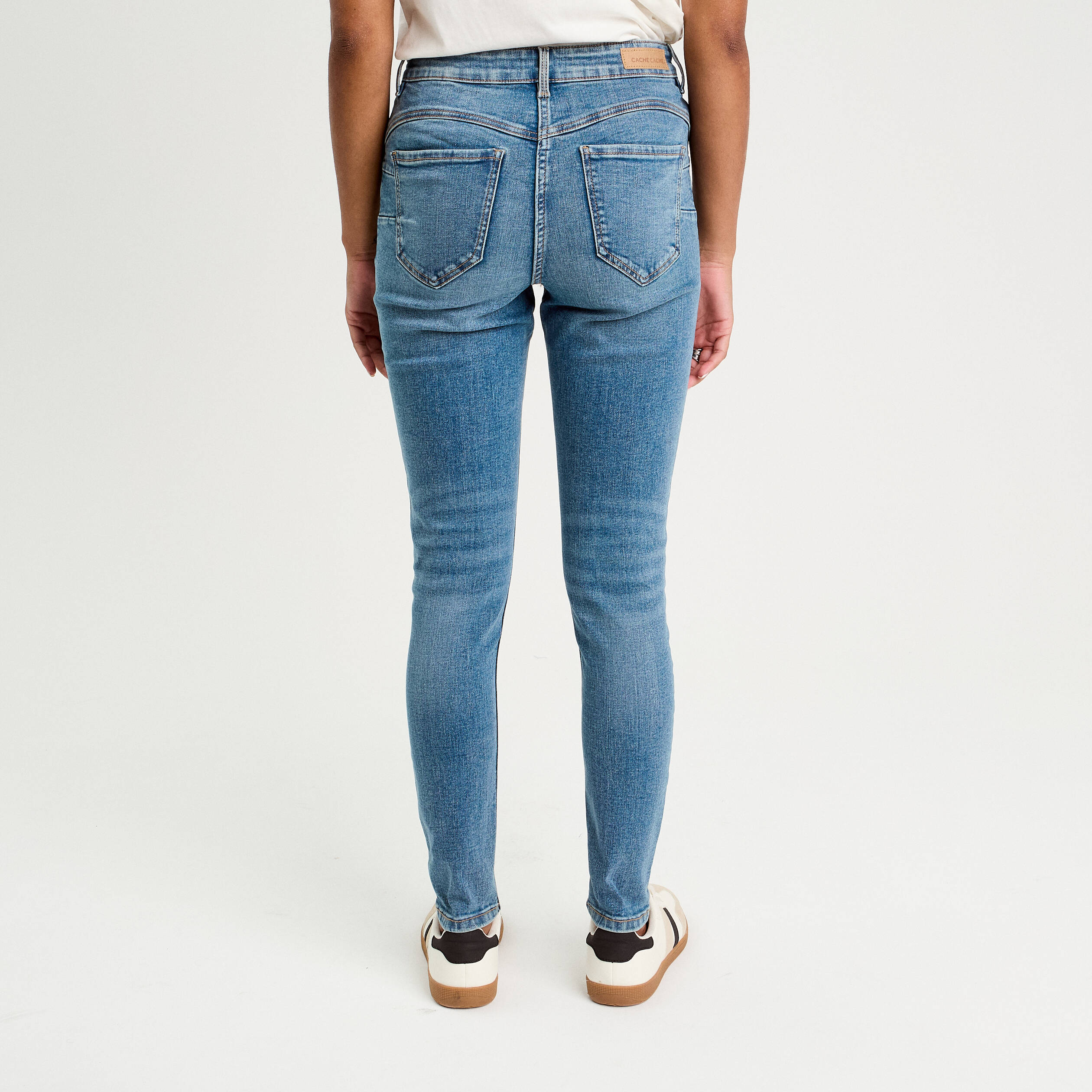 jeans skinny push up denim double stone femme Jeans skinny push up denim double stone femme