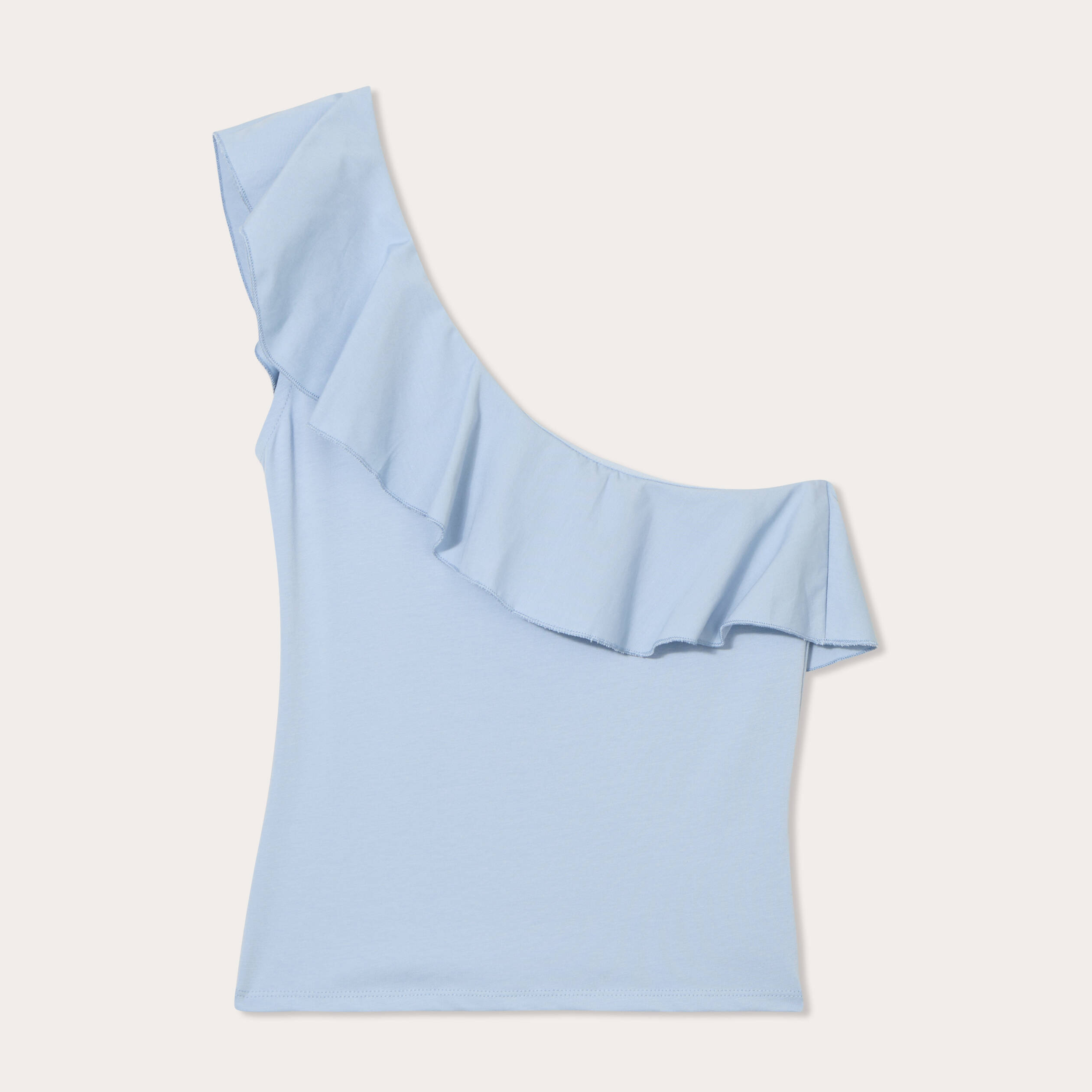 Débardeur asymétrique bleu clair femme