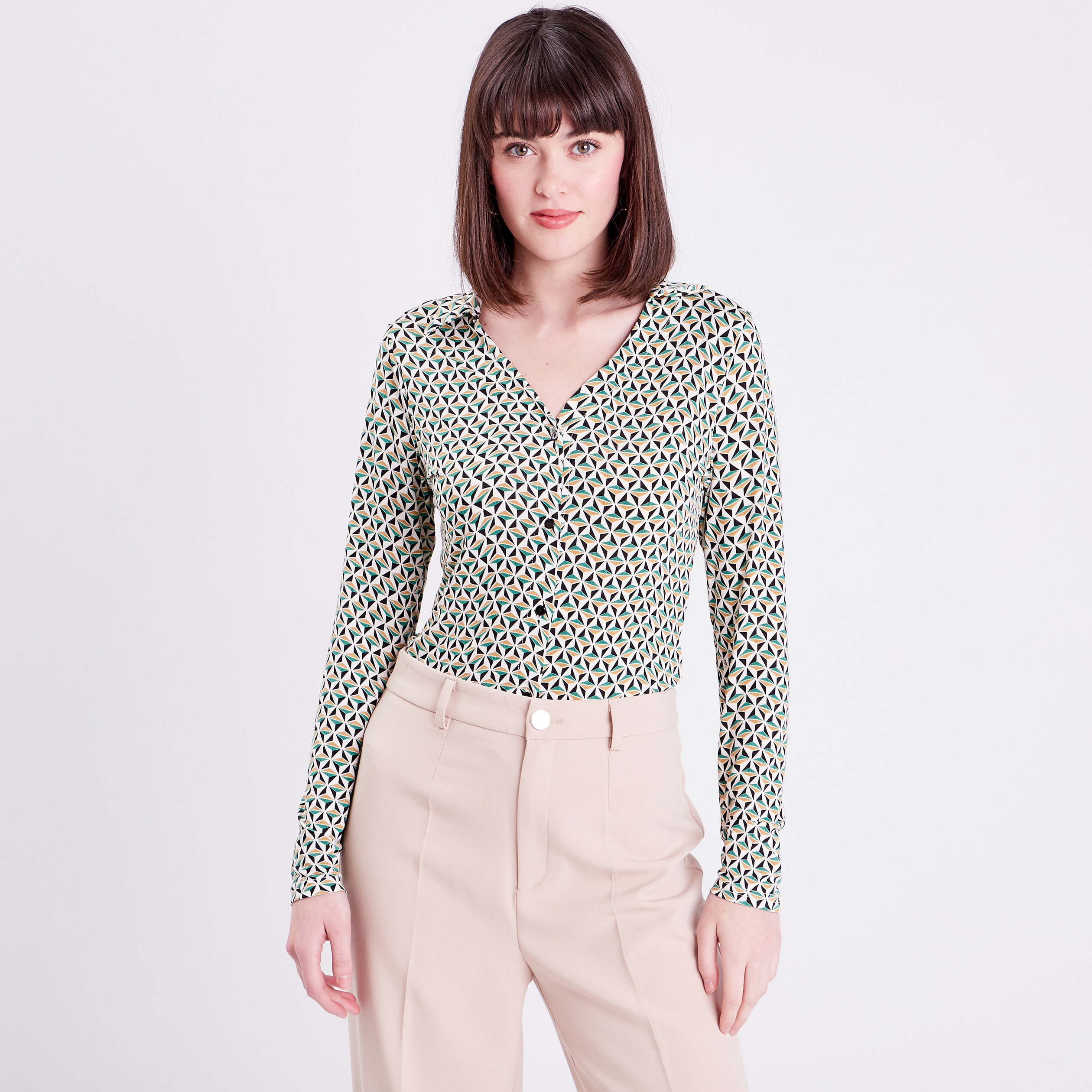 blouse charlotte manches longues blanc femme Blouse Charlotte - manches longues blanc femme