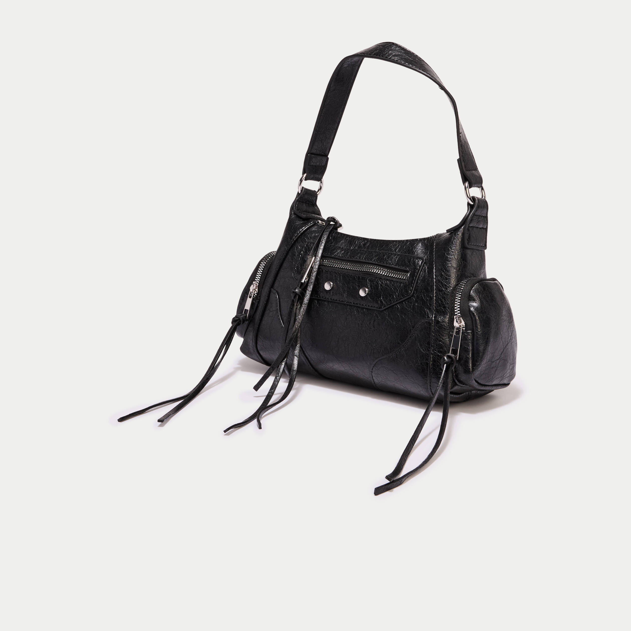 Sac port&eacute; &eacute;paule noir femme