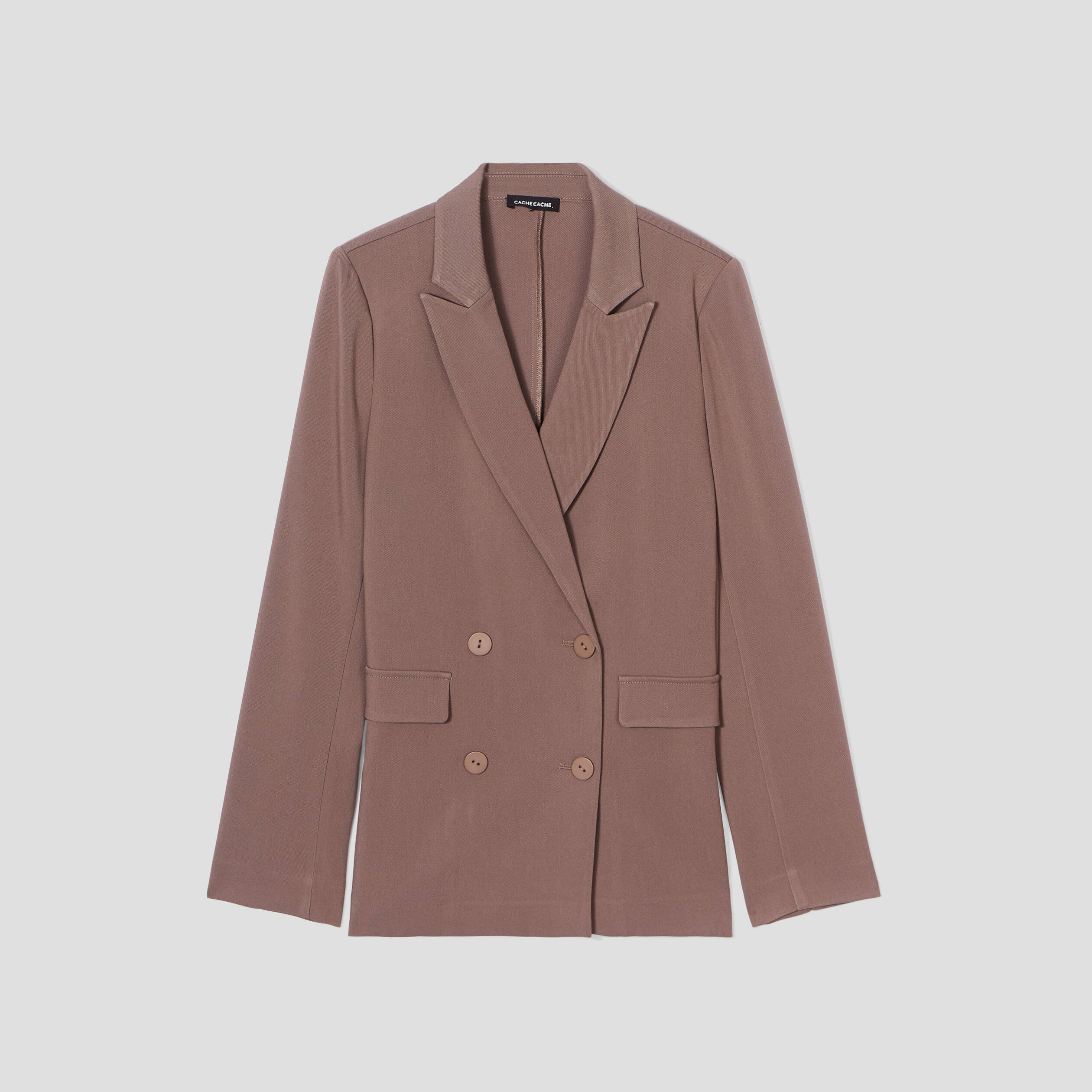 veste esprit blazer droite taupe femme Veste esprit blazer droite taupe femme
