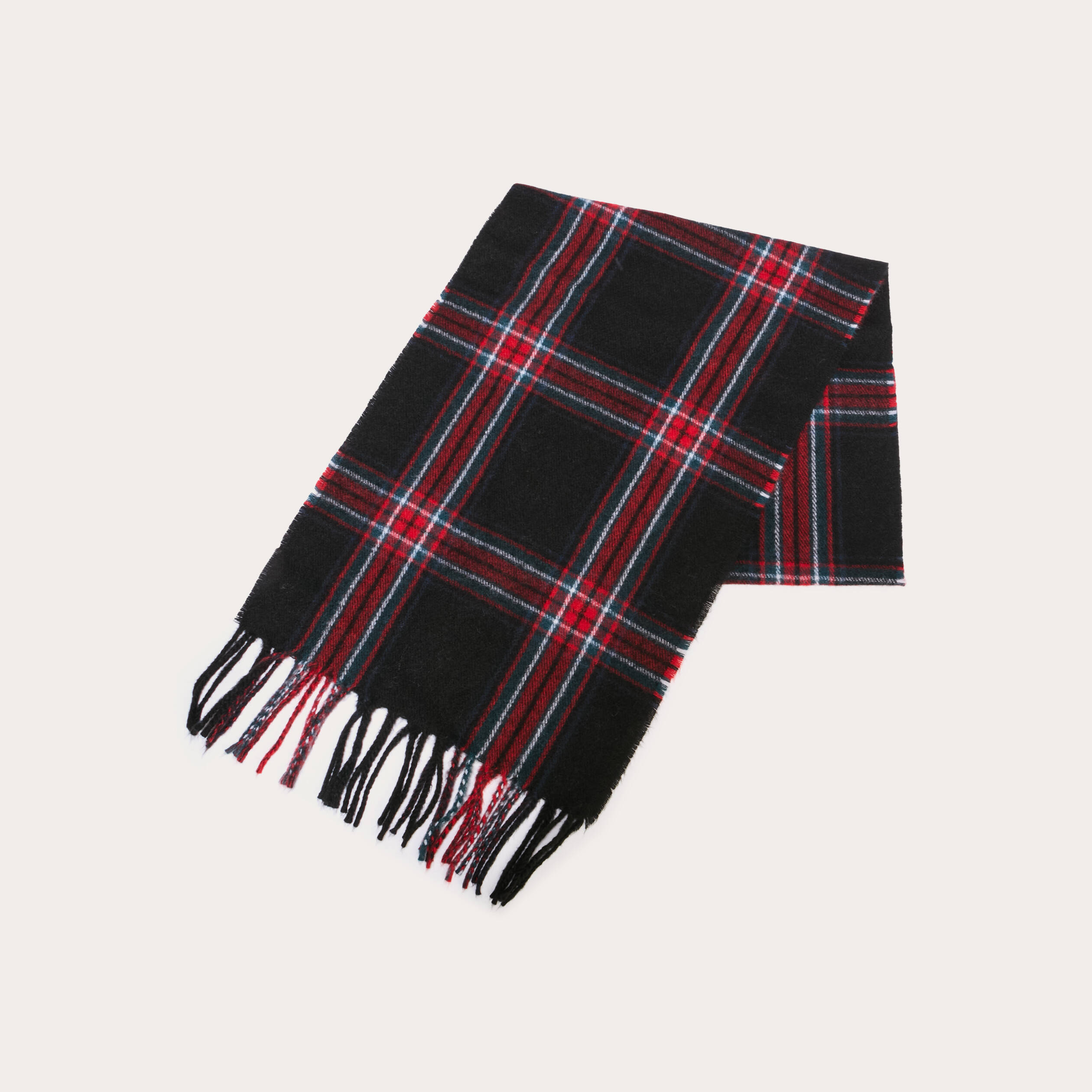 &Eacute;charpe plaid noir femme