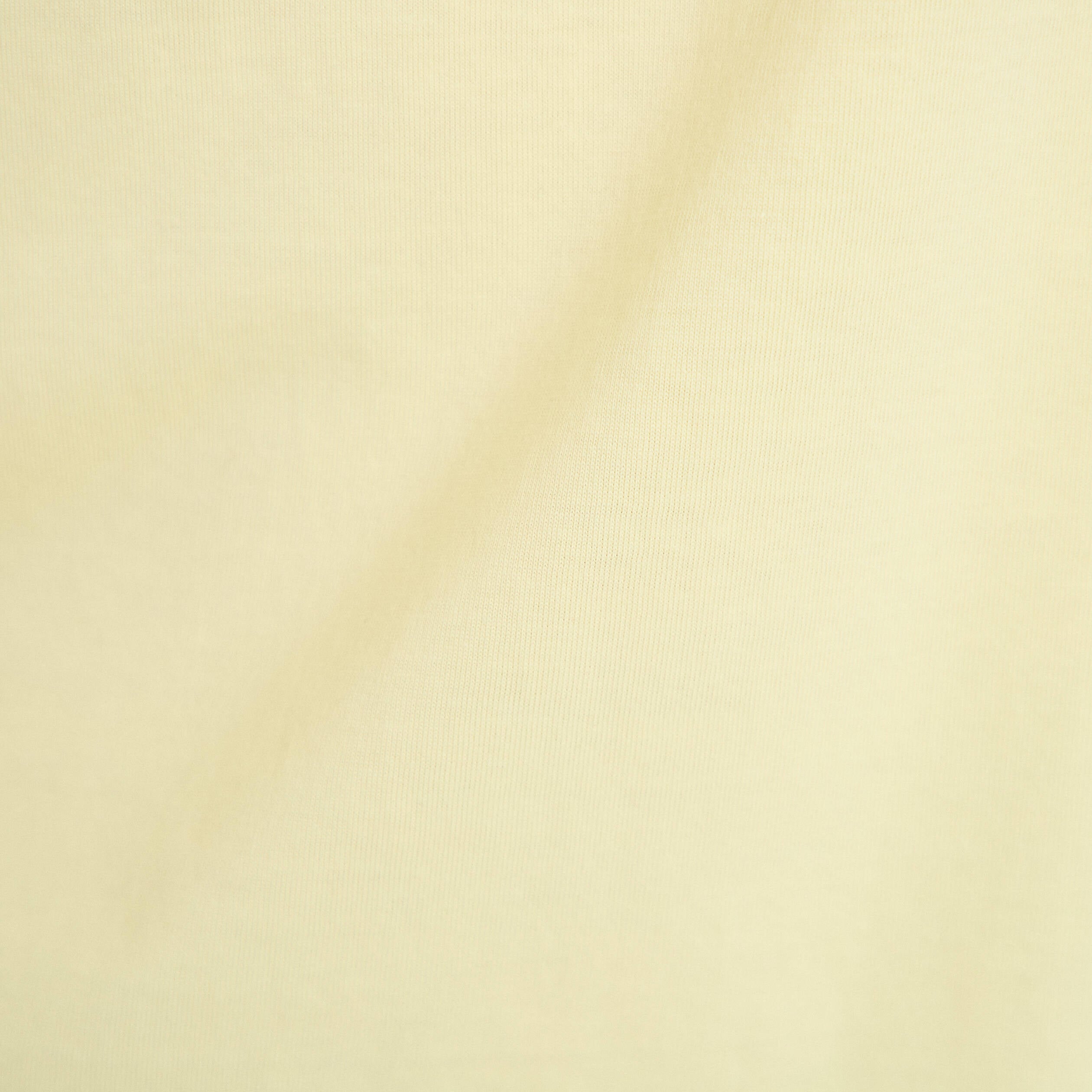 T-shirt col rond manches courtes jaune pastel femme