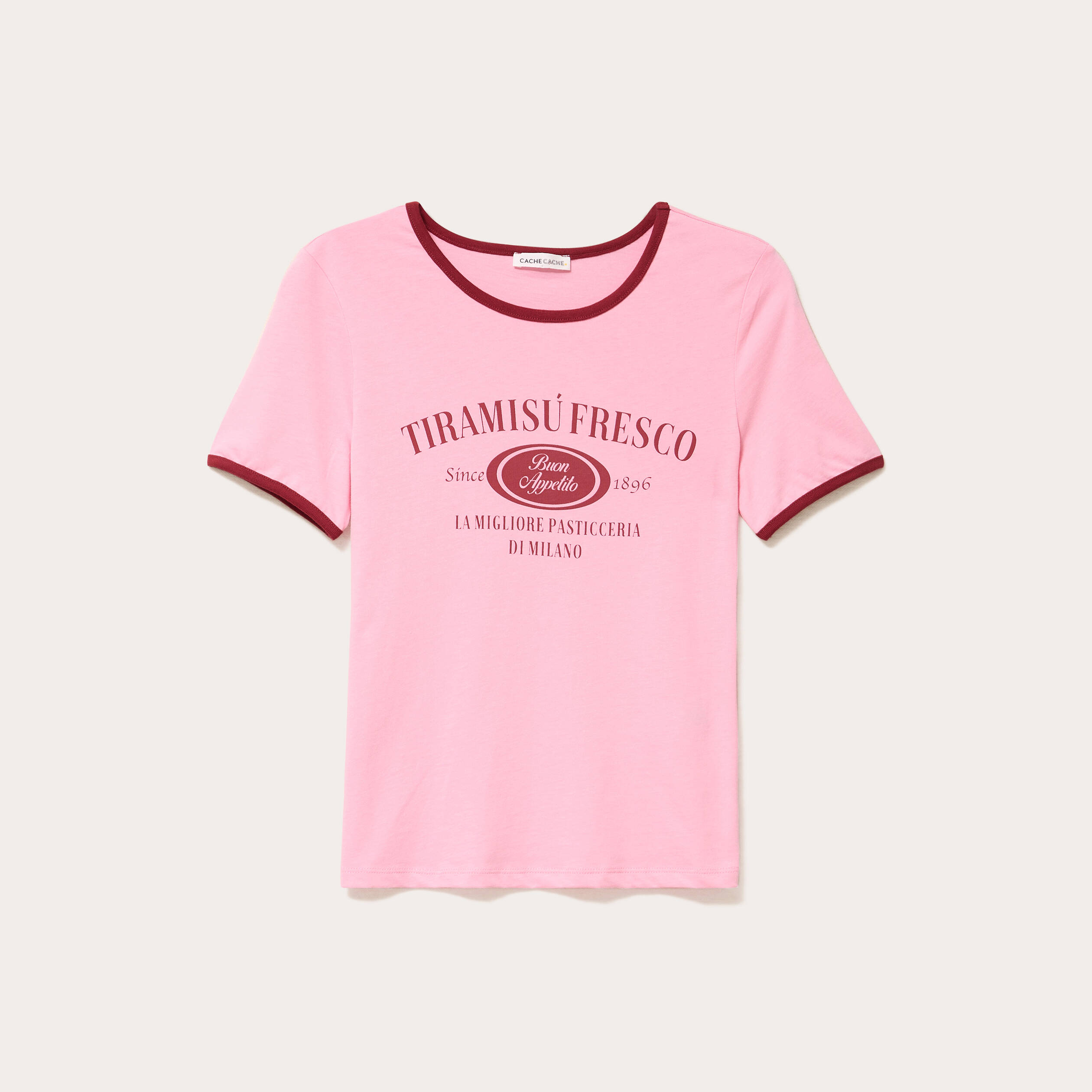 Tee-shirt Ann Taylor LOFT Rose Clair Col V - Taille XS, Occasion Très Bon état, Motif Pois, Manches Courtes