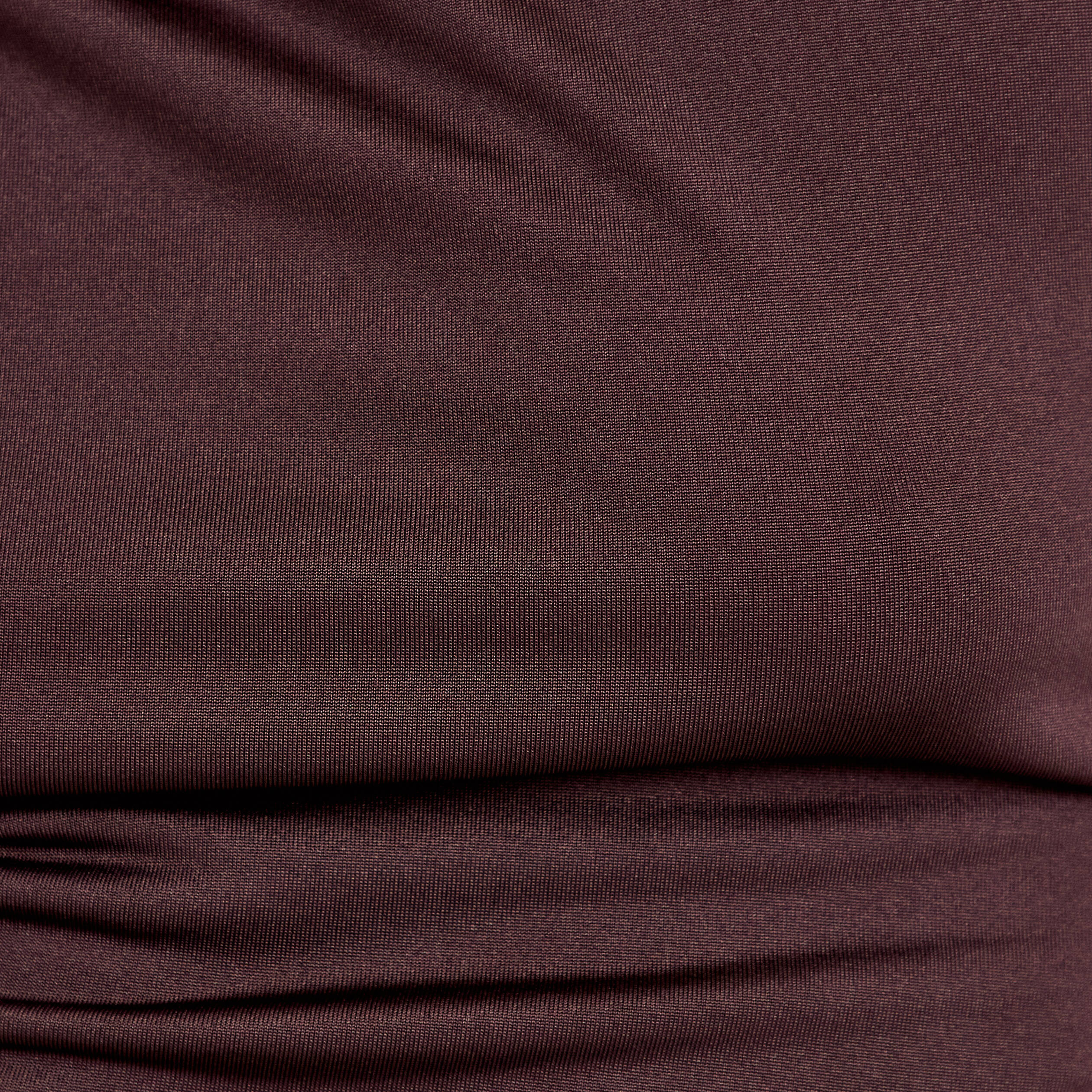 Body ajust&eacute; d&eacute;collet&eacute; sans manches marron fonc&eacute; femme