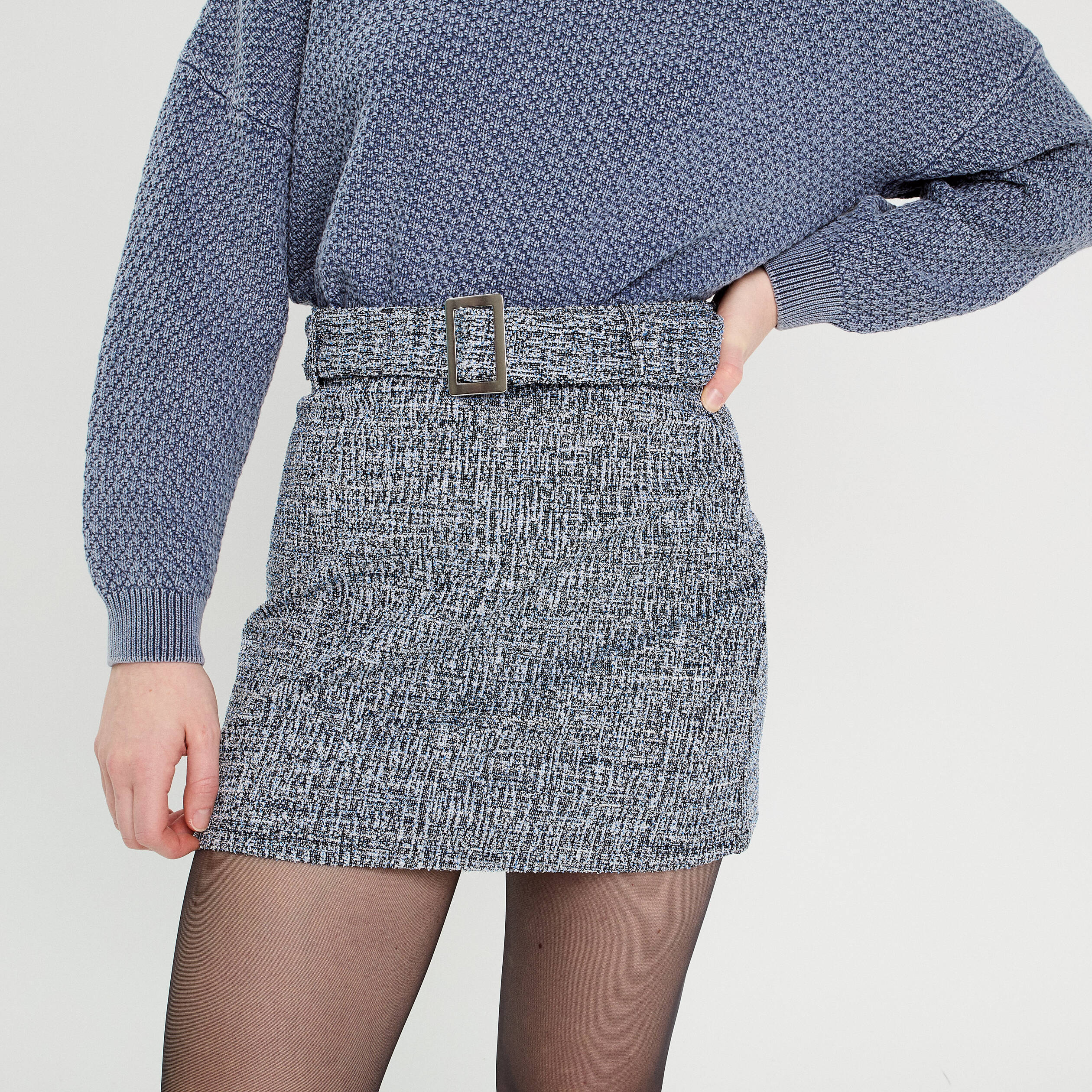 Petite Jupe bouffante sable clair froncée | FR