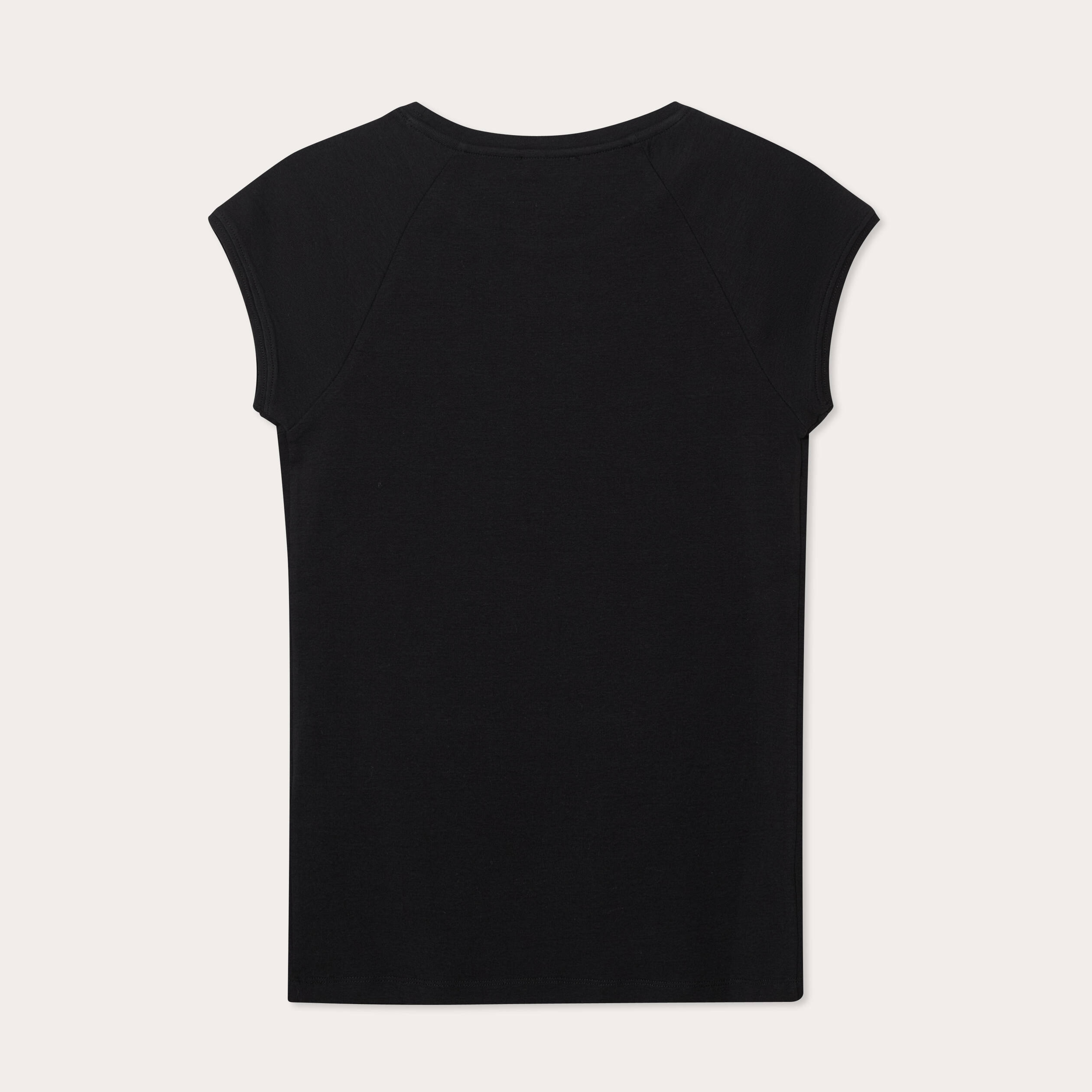 T-shirt manches courtes noir femme