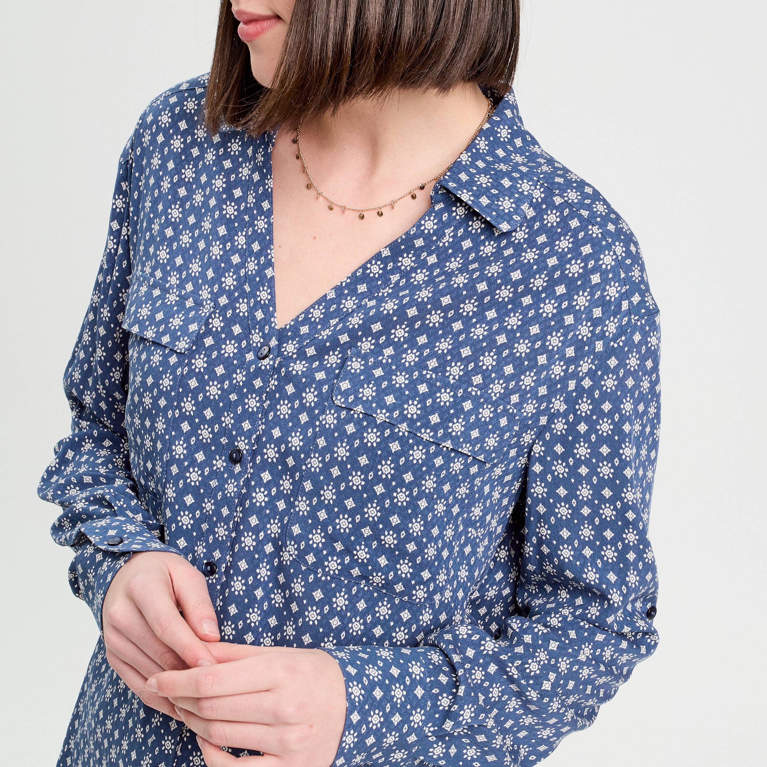 Chemise Lularoe Randy - Manches 3/4, Vert, Taille S - Neuf Avec Étiquettes