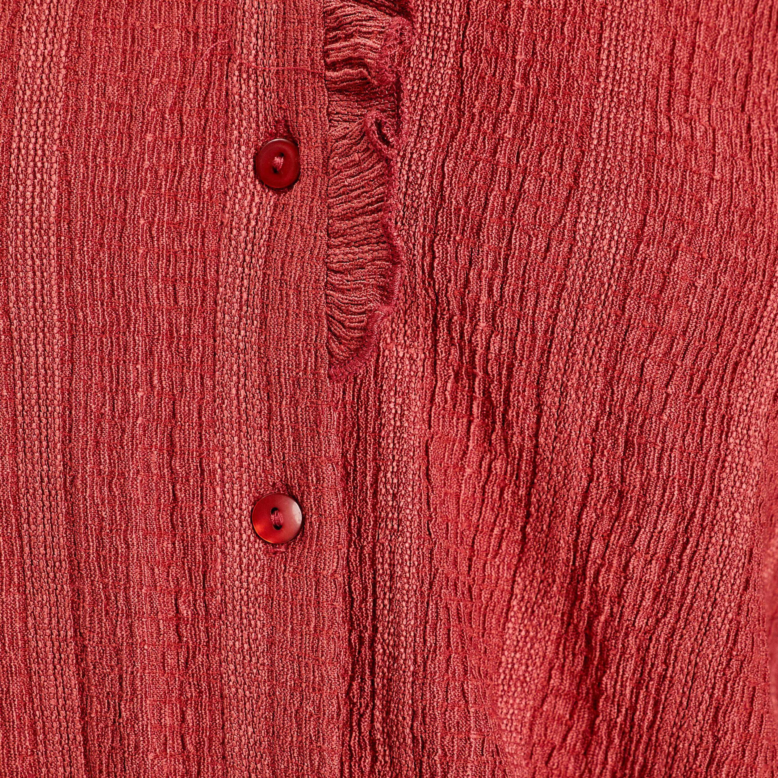 chemise manches longues volants vieux rose femme Chemise manches longues volants vieux rose femme