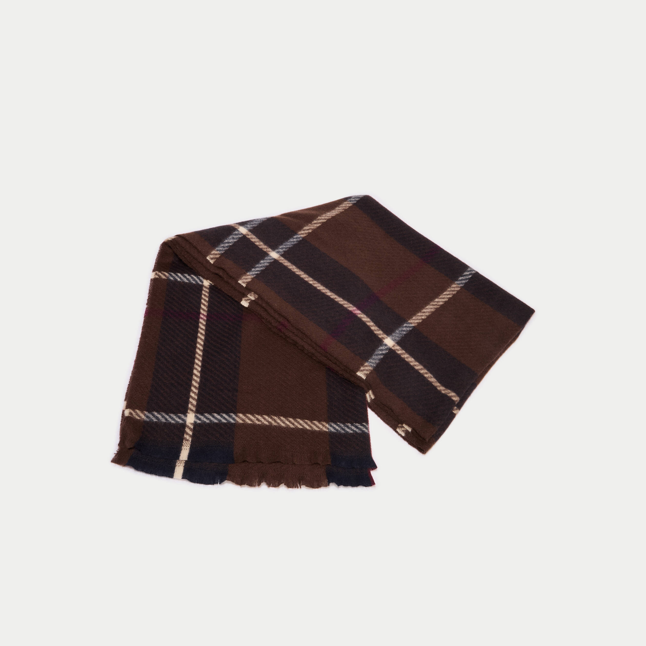 &Eacute;charpe marron fonc&eacute; femme