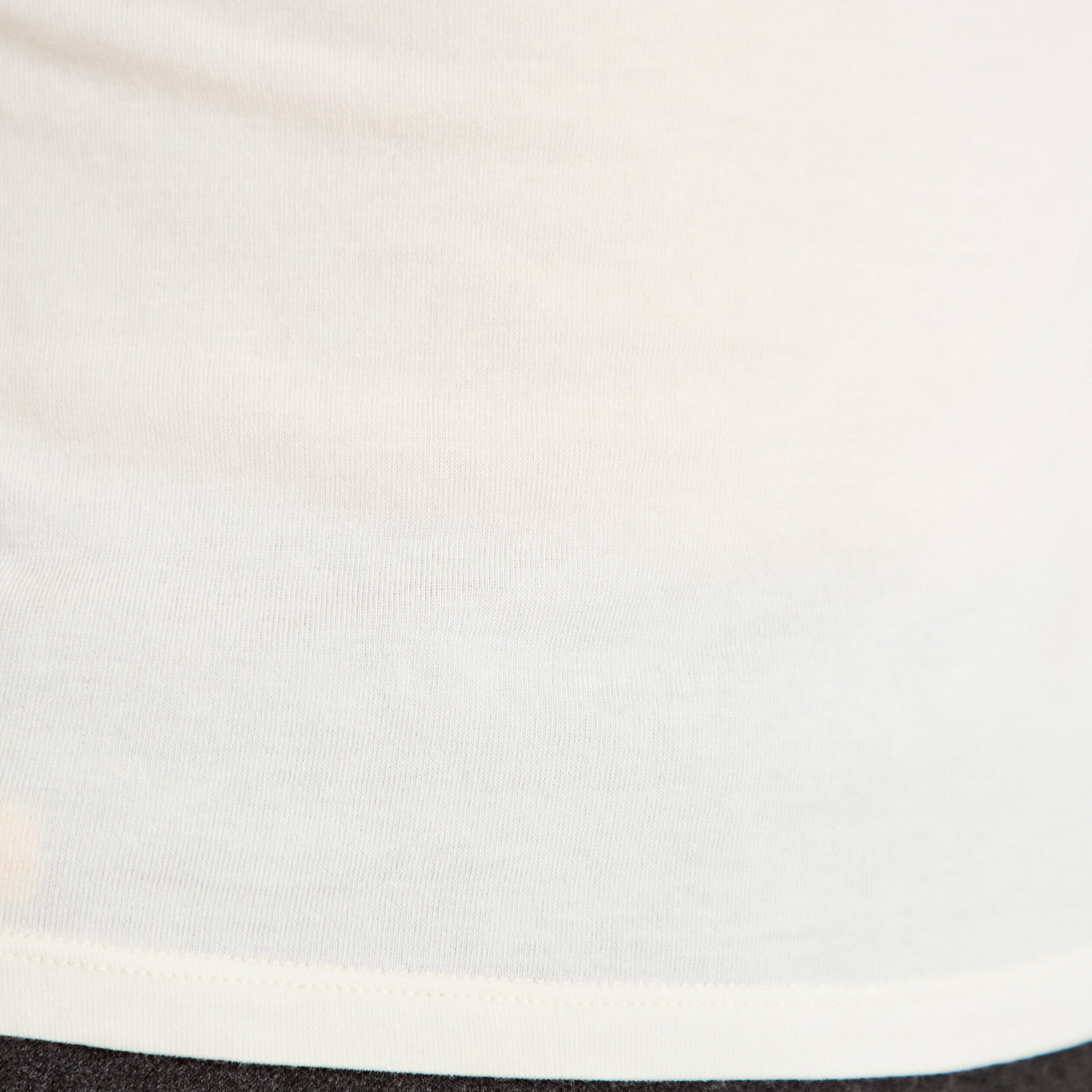 T-shirt ajust&eacute; col roul&eacute; dentelle ecru femme