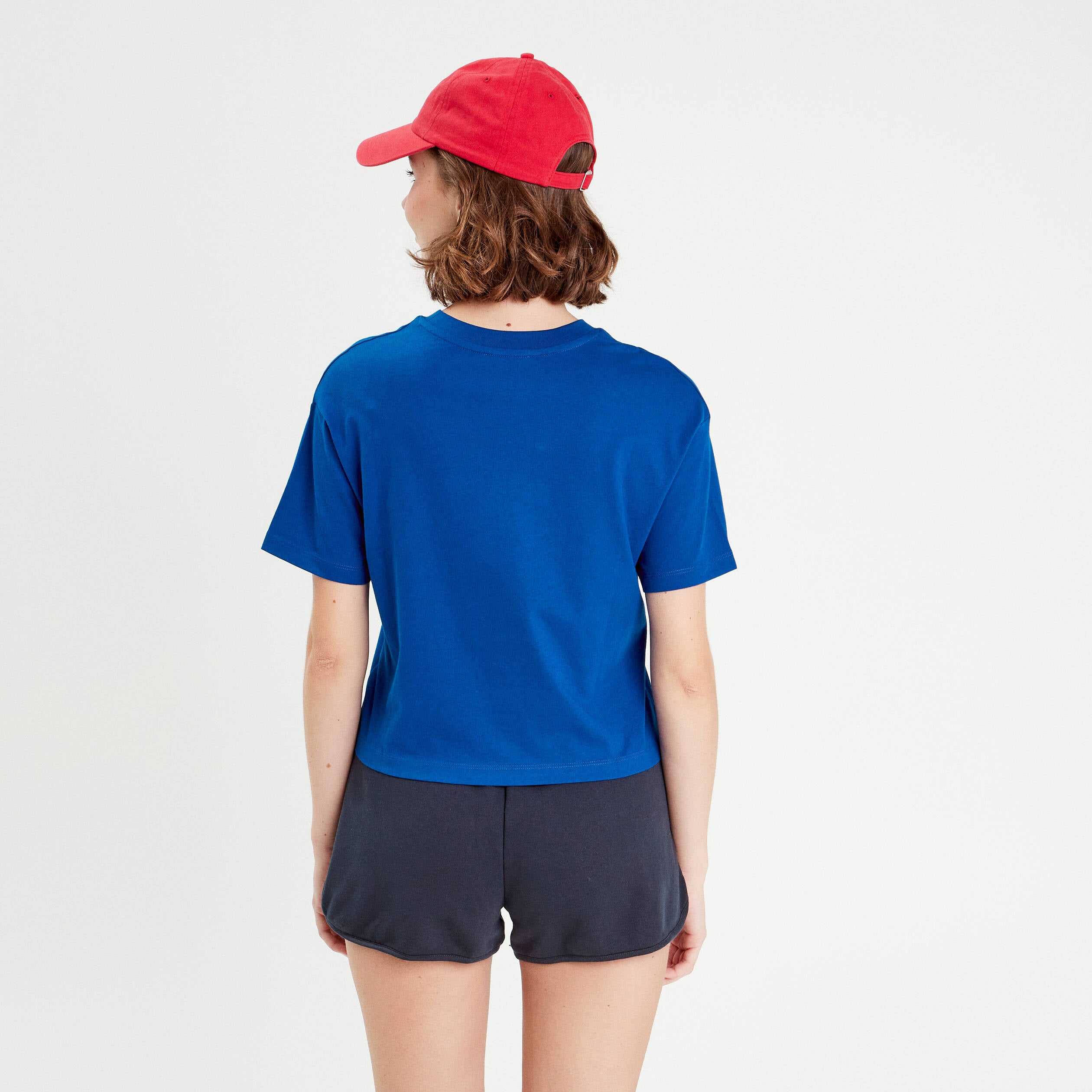 T-shirt manches courtes bleu electrique femme