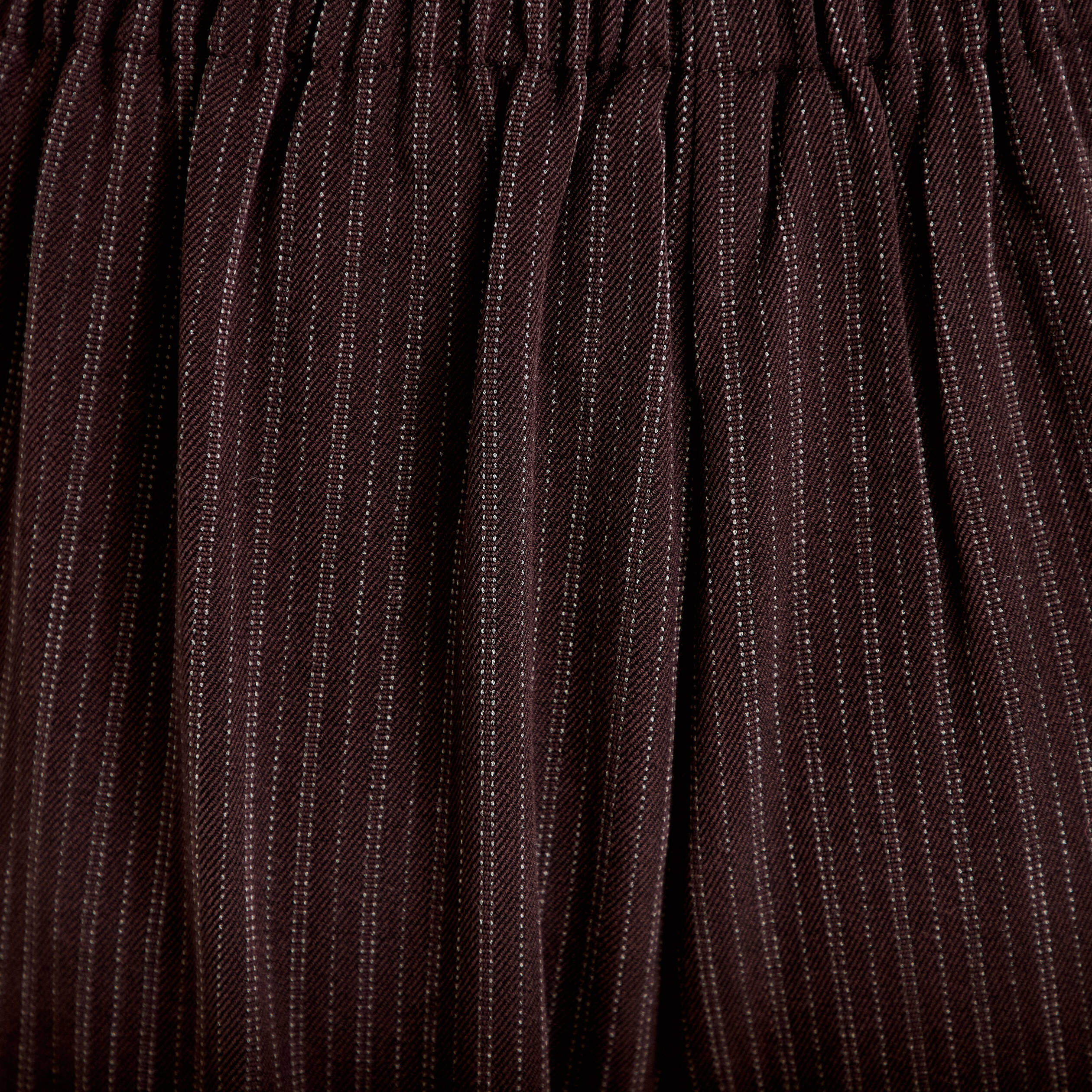 Pantalon bouffant taille standard marron femme