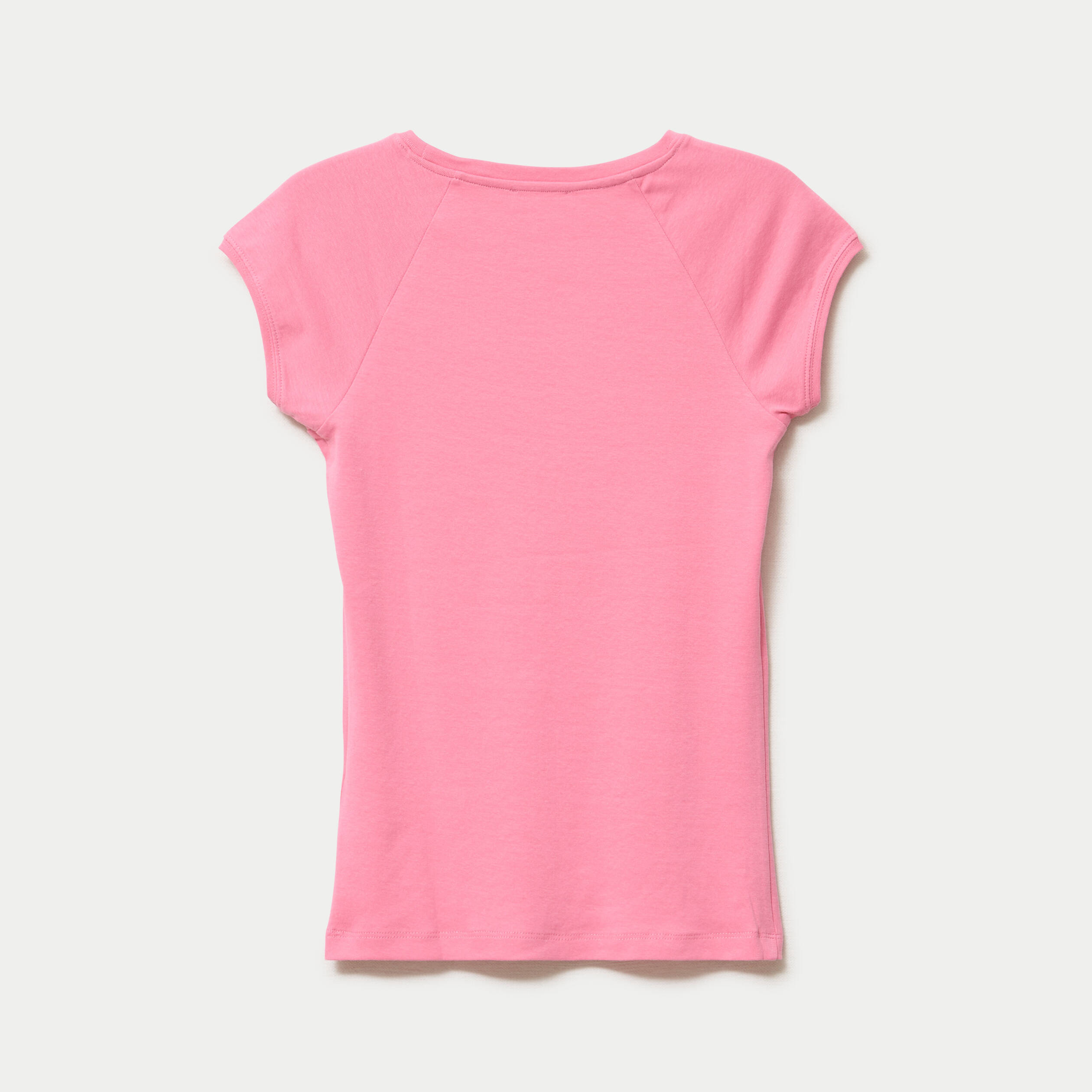 T-shirt manches courtes rose vif femme