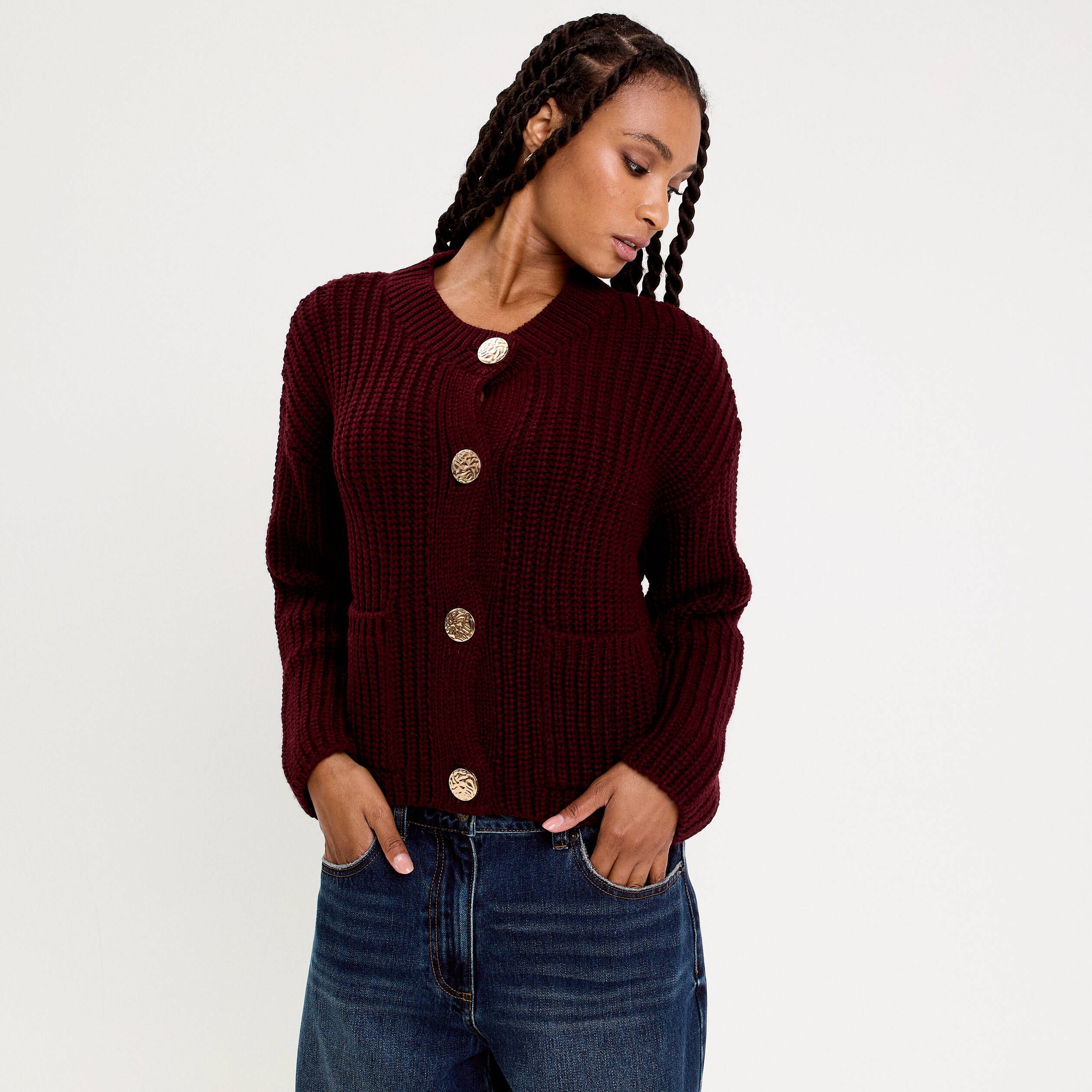 Pull manches longues beige femme | Bréal Pull manches longues beige femme | Bréal