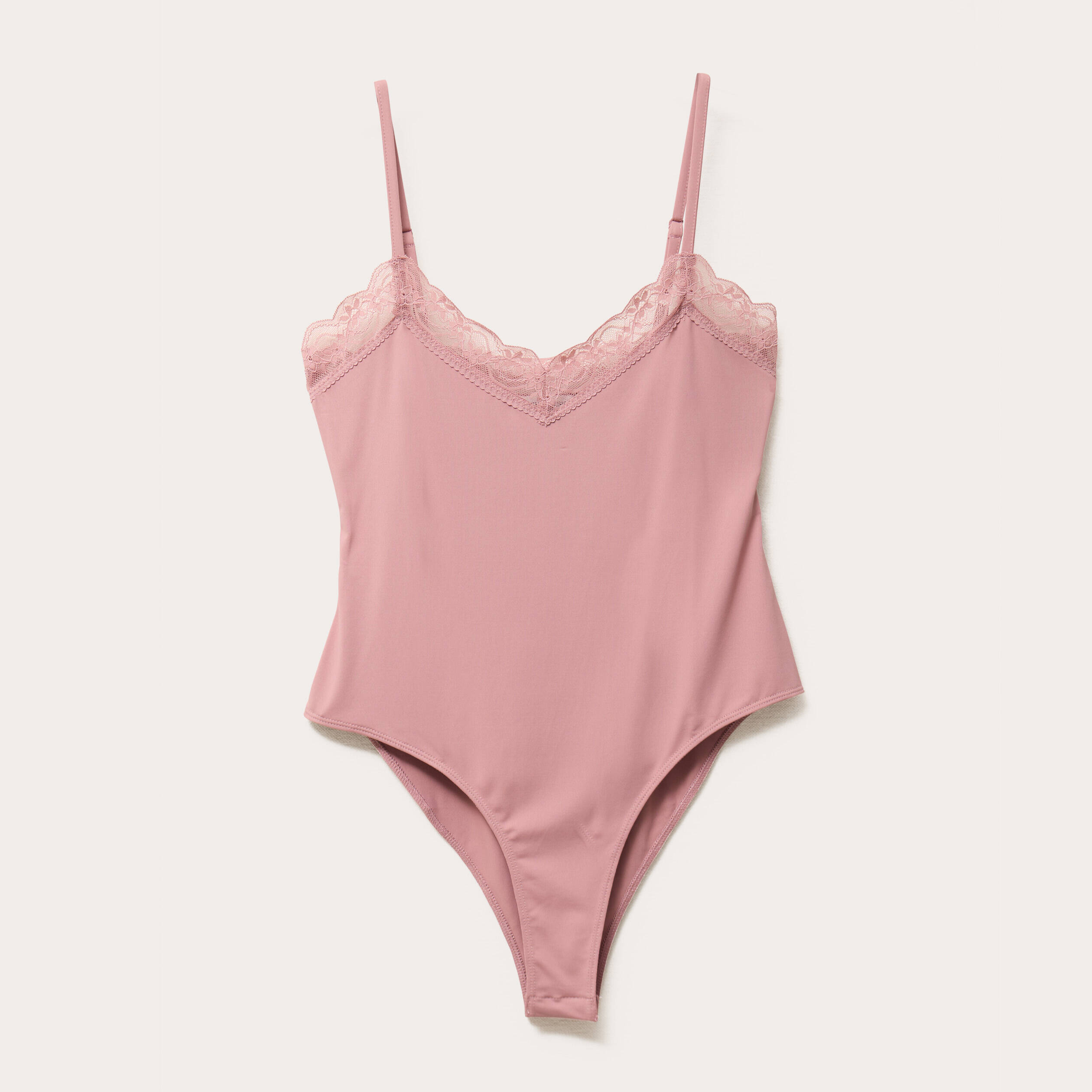 body avec dentelle vieux rose femme Body avec dentelle vieux rose femme