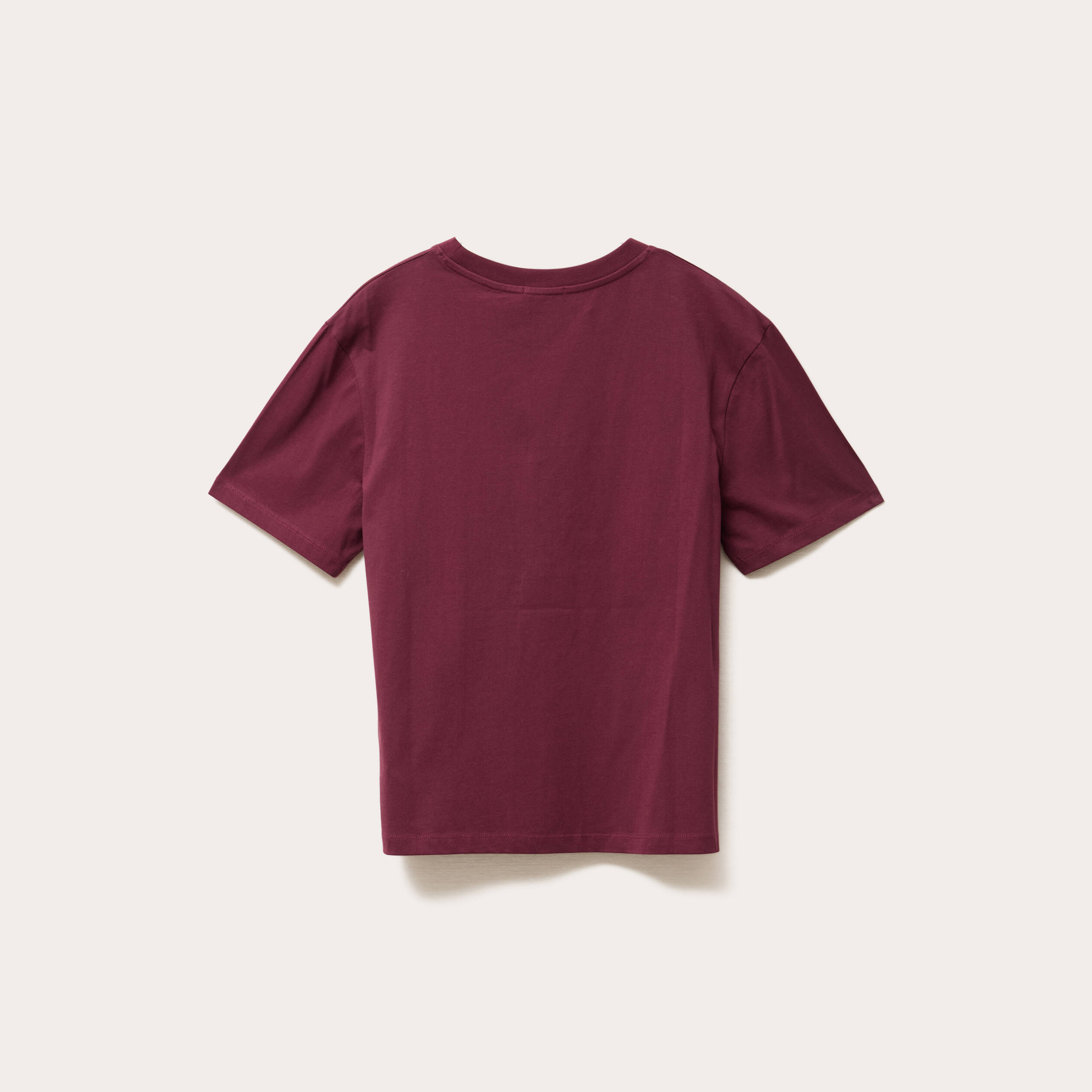 t shirt oversize col rond bordeaux femme T-shirt oversize col rond bordeaux femme