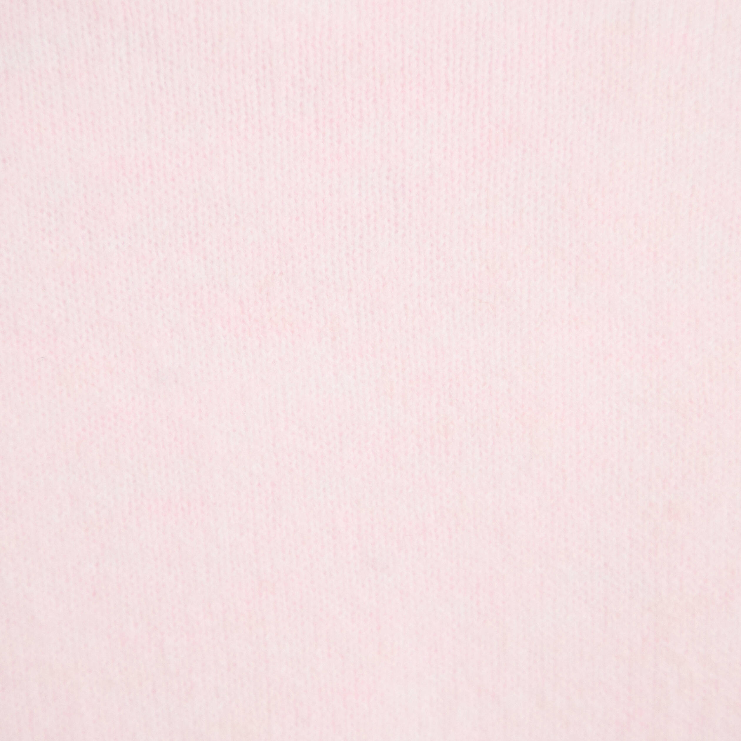Gilet duveteux col v manches longues rose clair femme