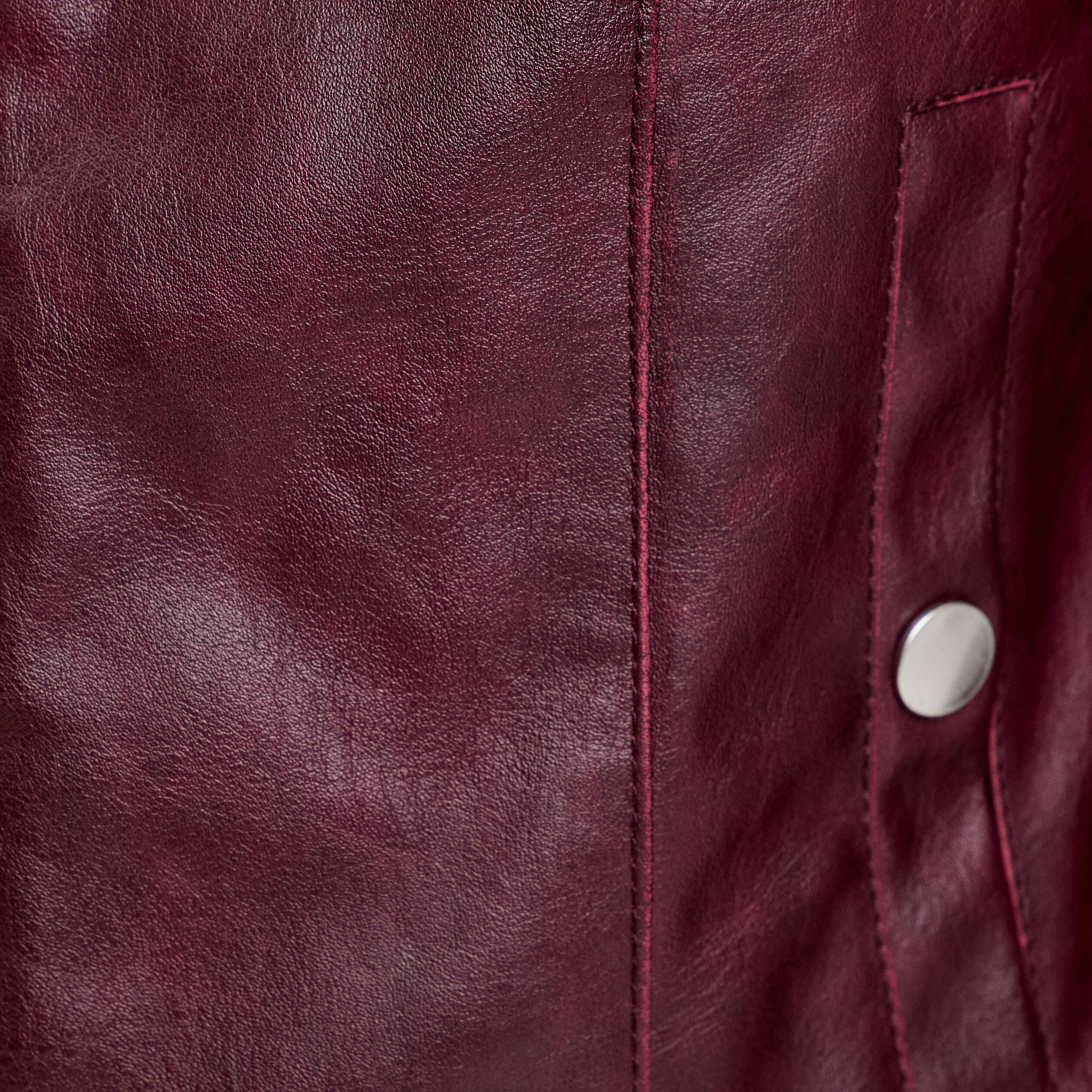 Velours Rose Veste Simili Cuir Rose Veste Simili Cuir Zippée Prune