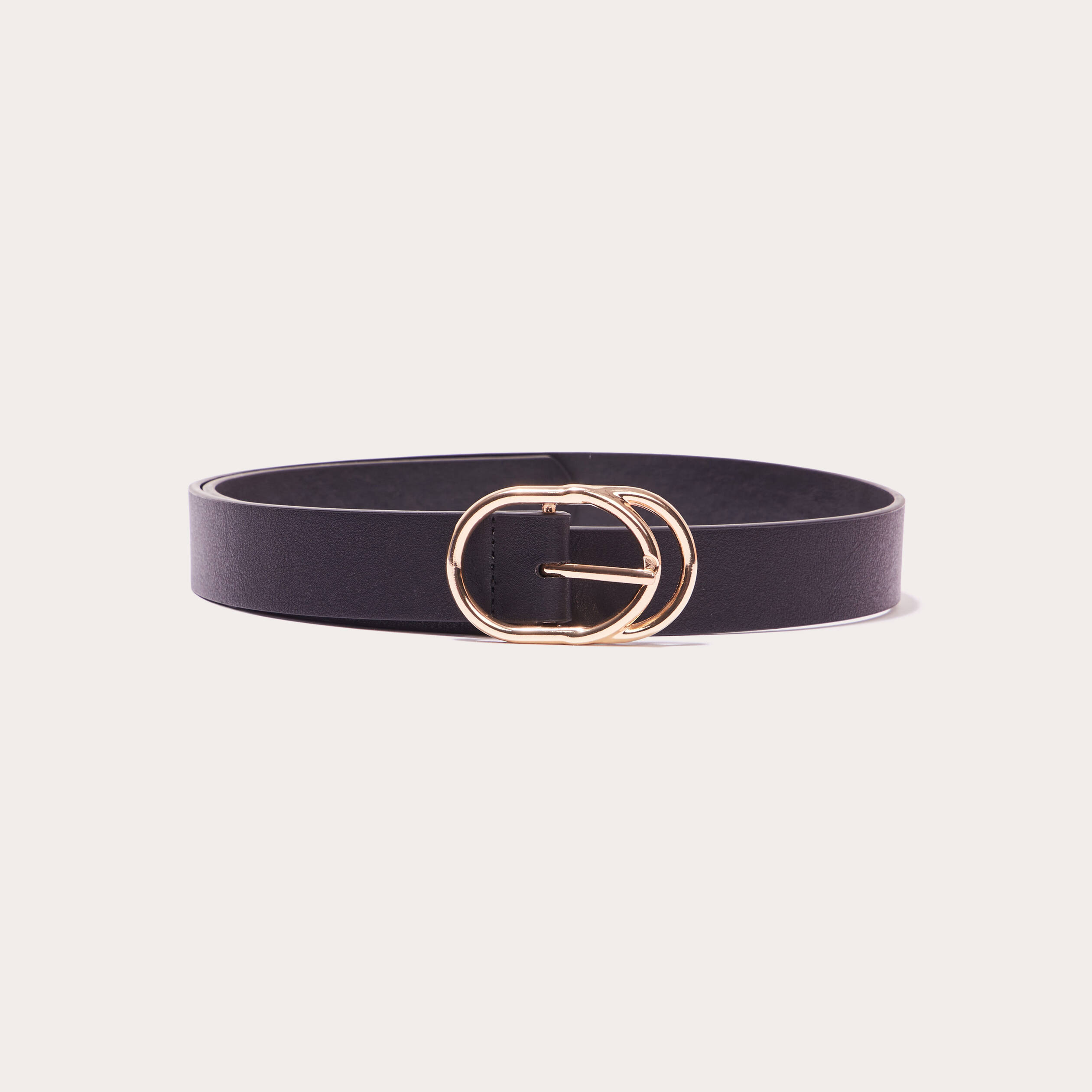 ceinture double boucle noir femme Ceinture double boucle noir femme