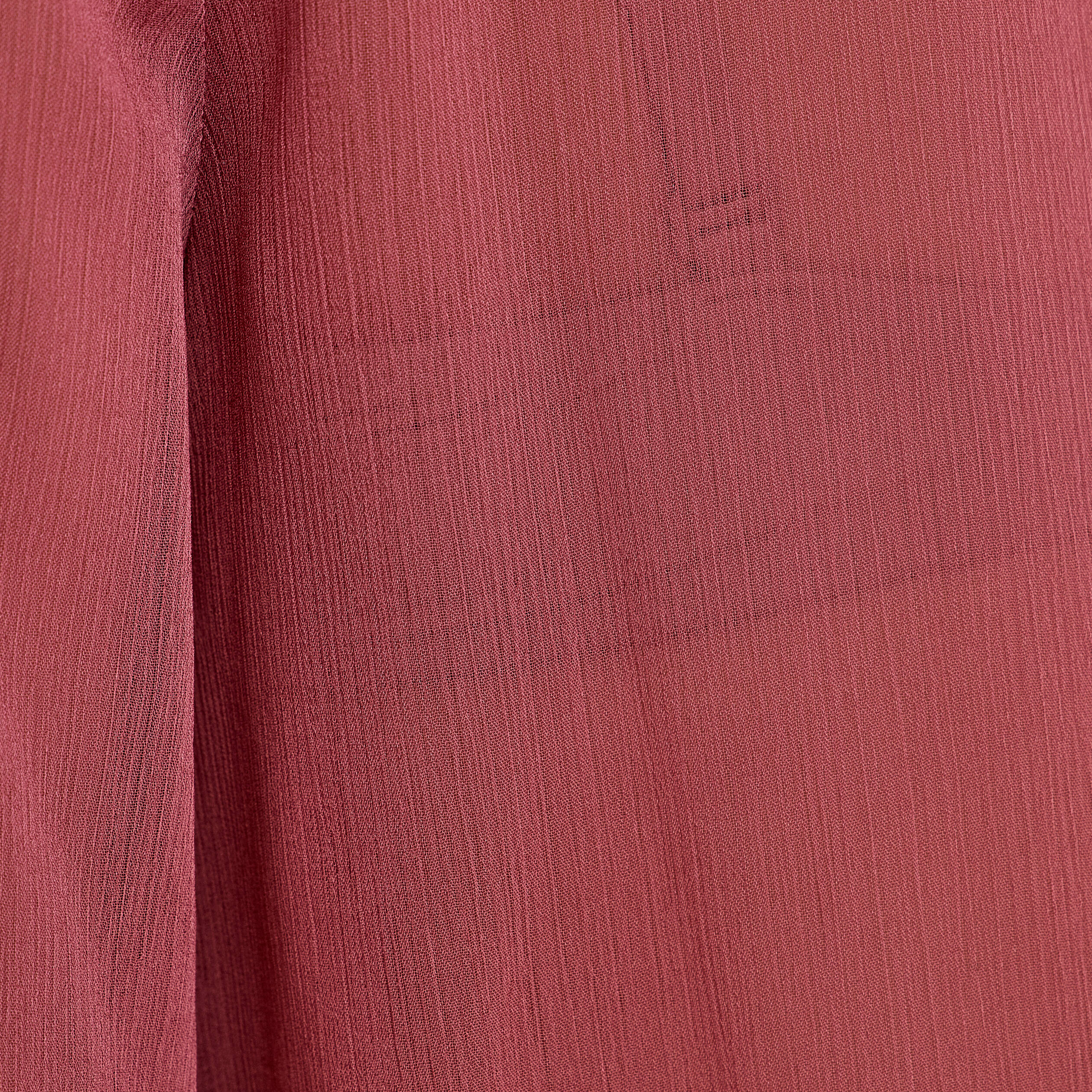Blouse col V manches longues vieux rose femme