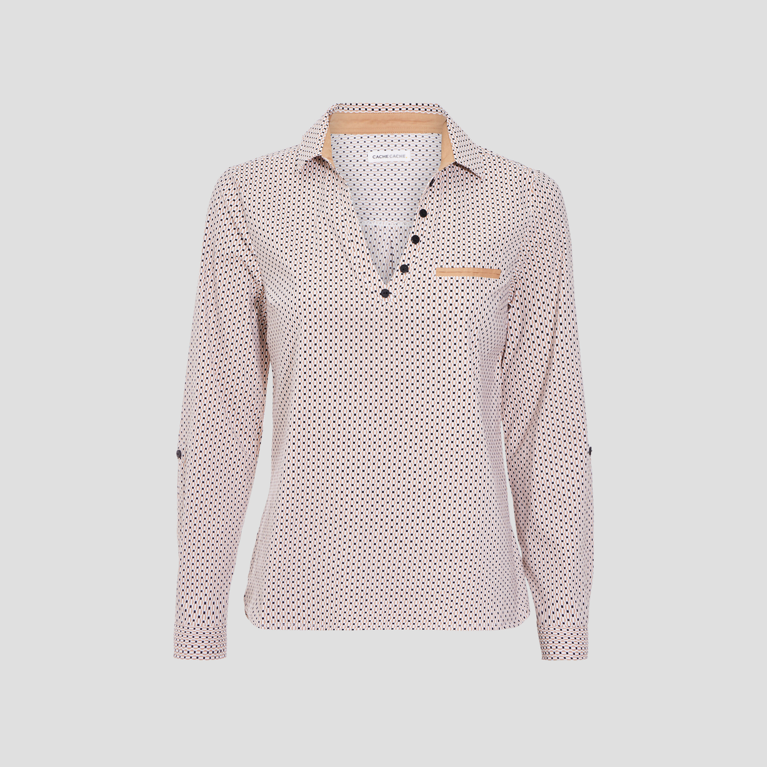 Blouse manches longues blanc femme