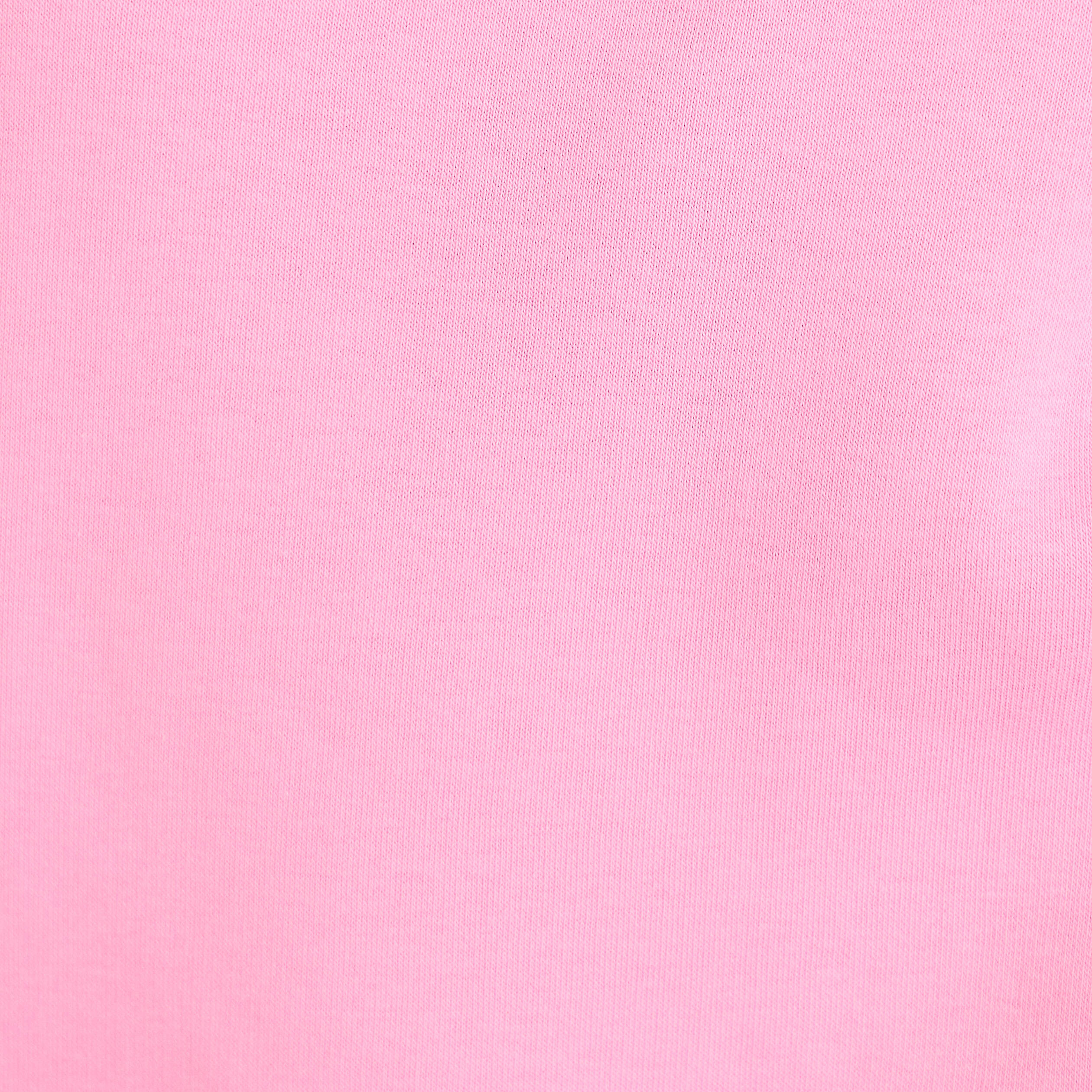 Sweat col rond manches longues rose femme