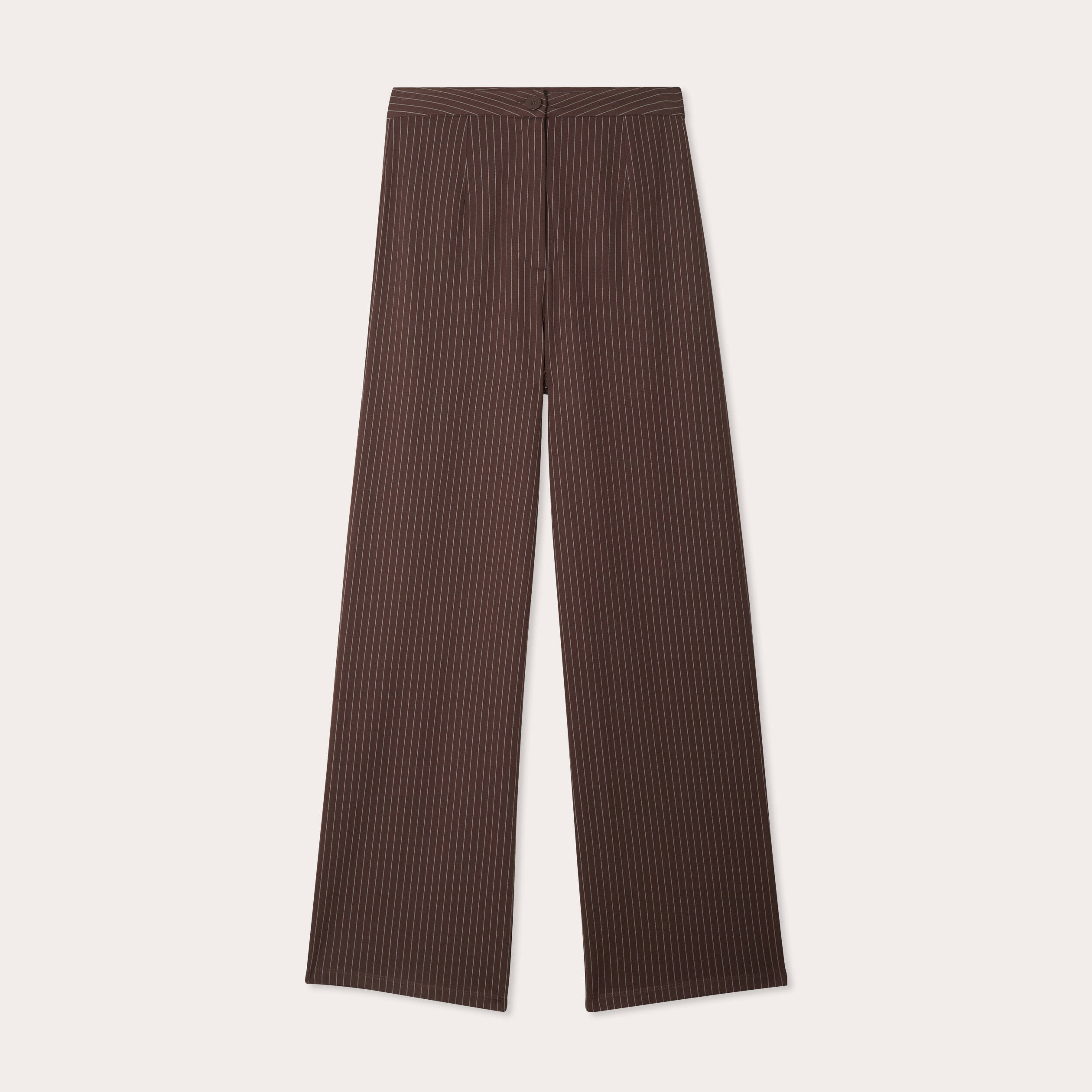 pantalon jambe large marron chocolat femme Pantalon jambe large marron chocolat femme