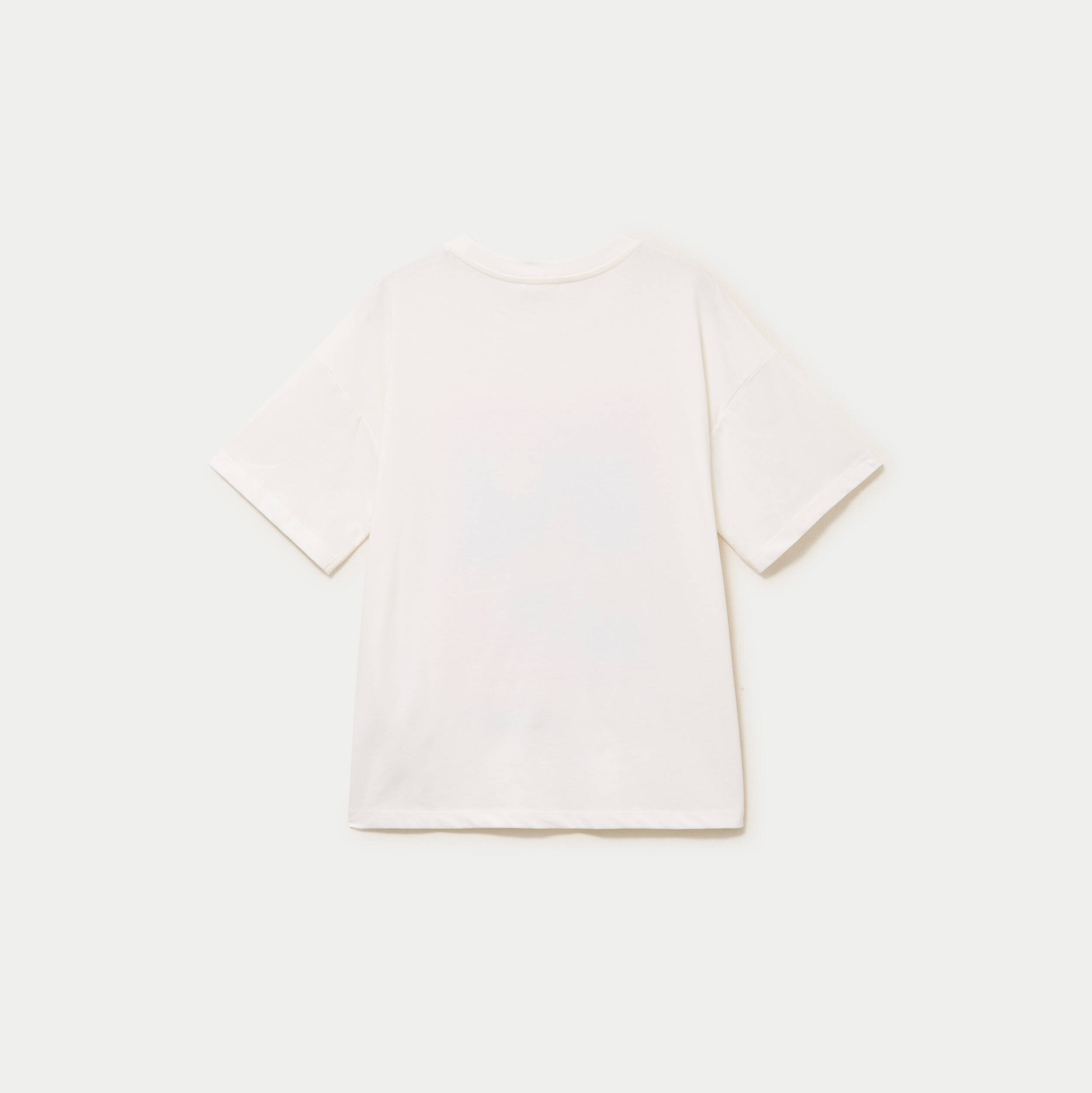 Tee-shirt à manches courtes et col rond femme bleu