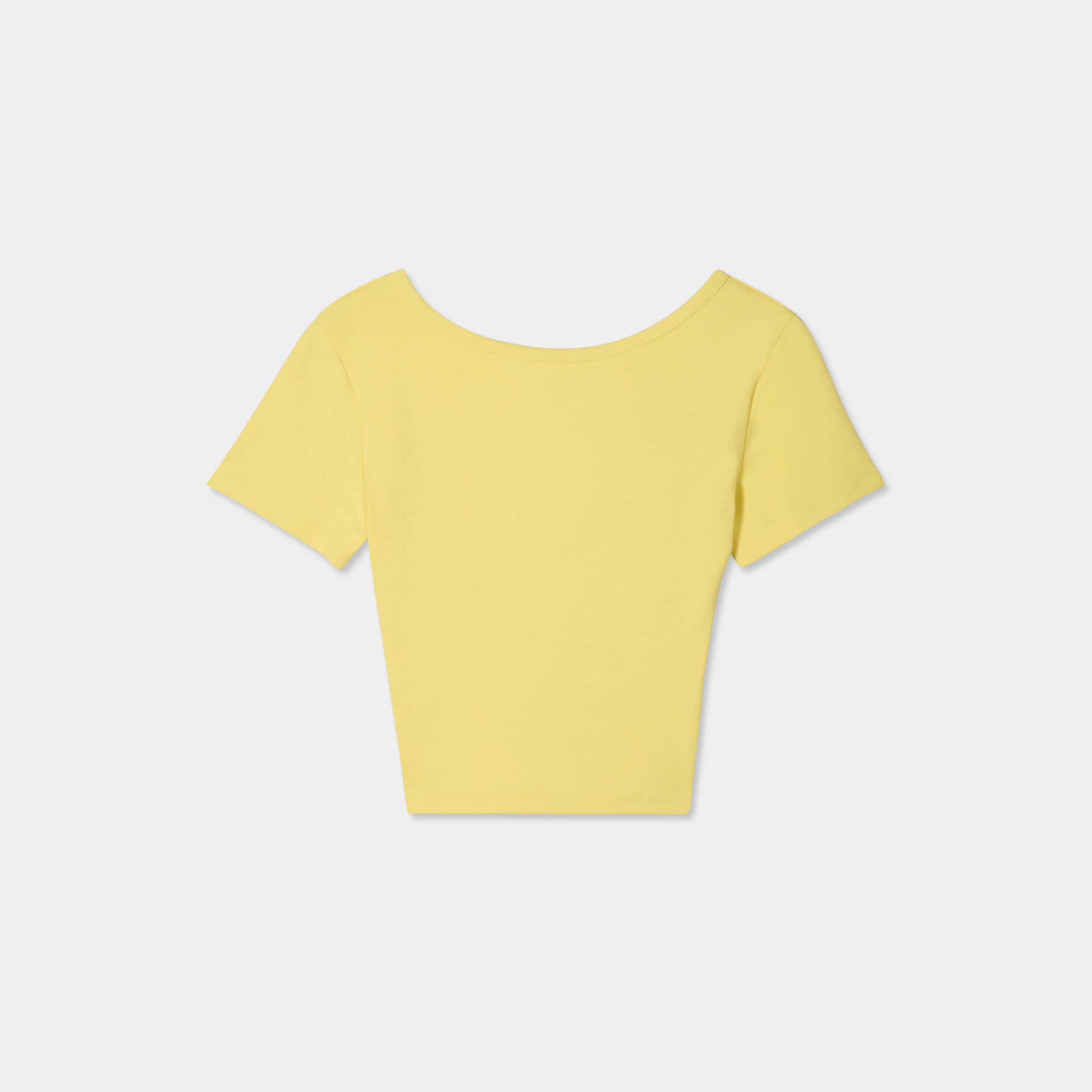 T-shirt manches courtes jaune femme