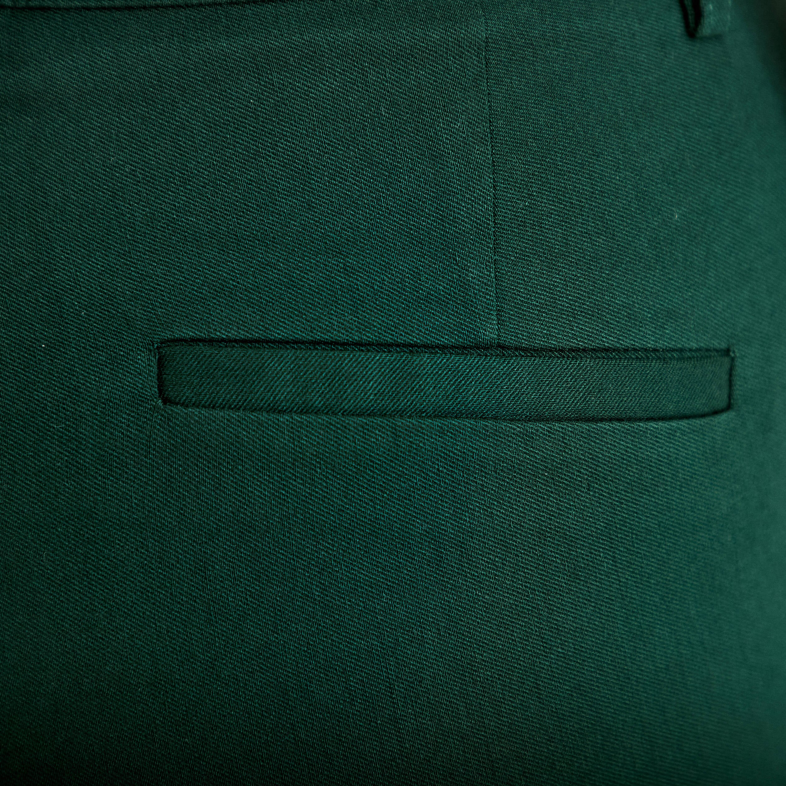 Pantalon bootcut &agrave; pont vert fonc&eacute; femme