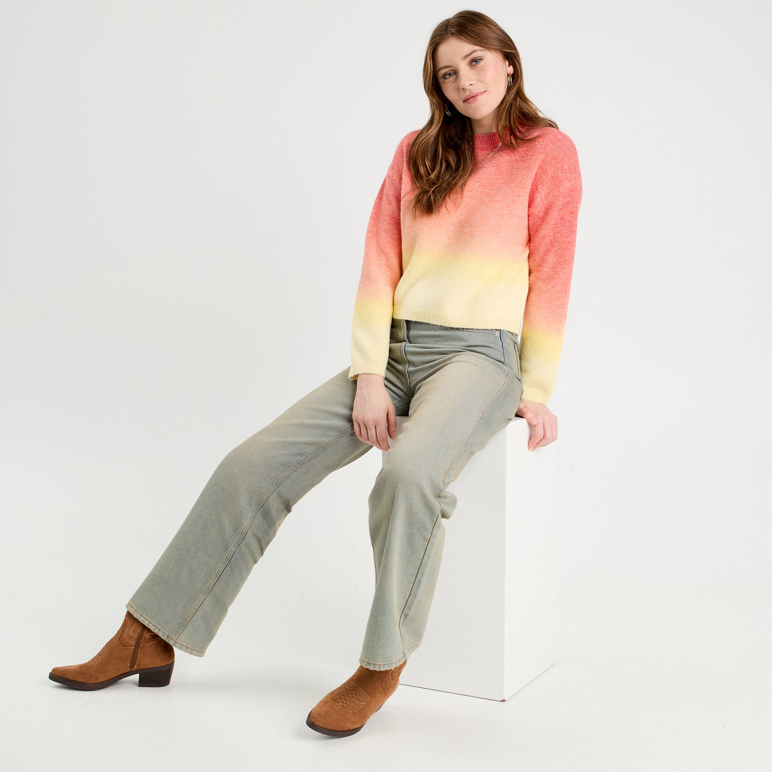 pull manches longues rouge femme Pull manches longues rouge femme