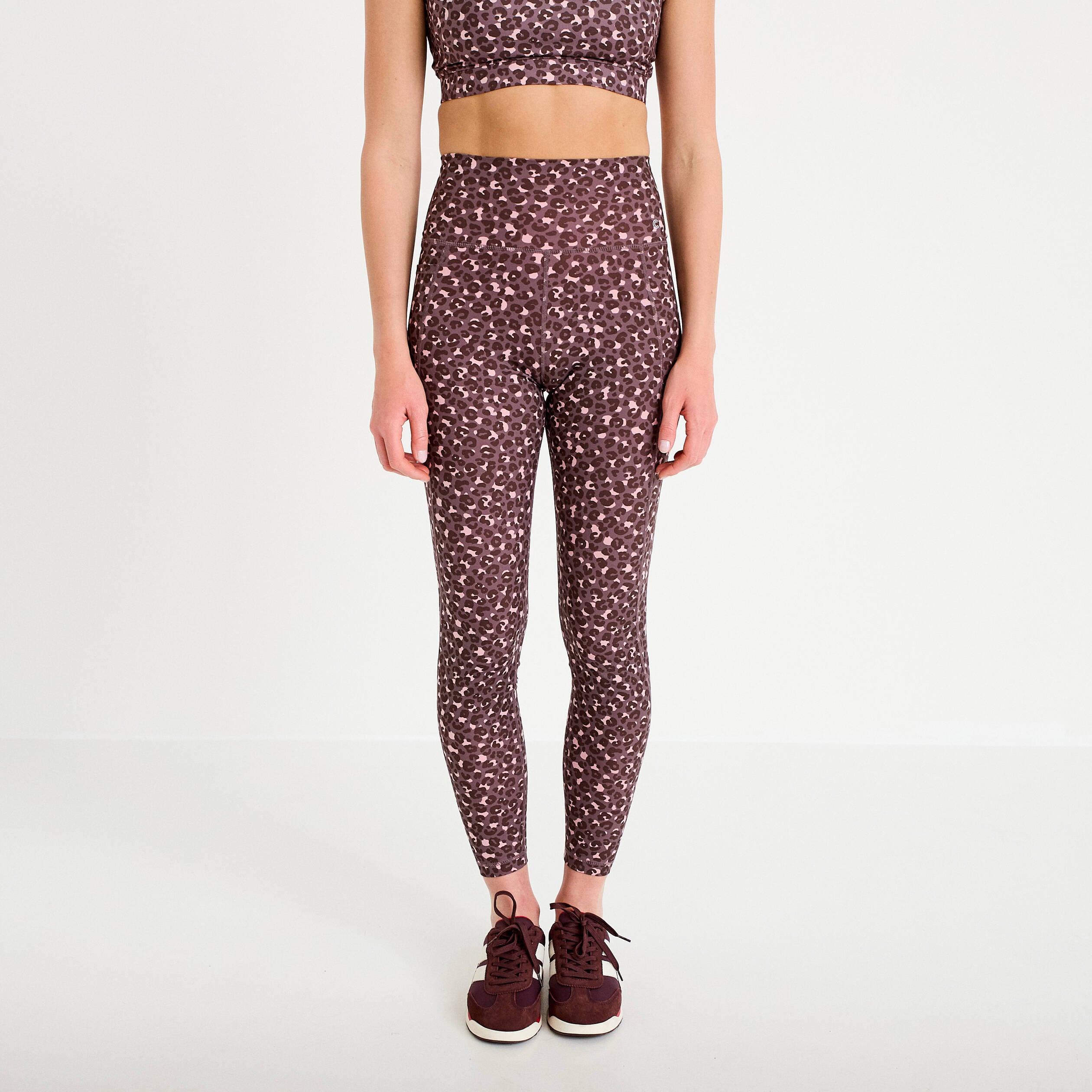 Legging taille haute activewear violet femme