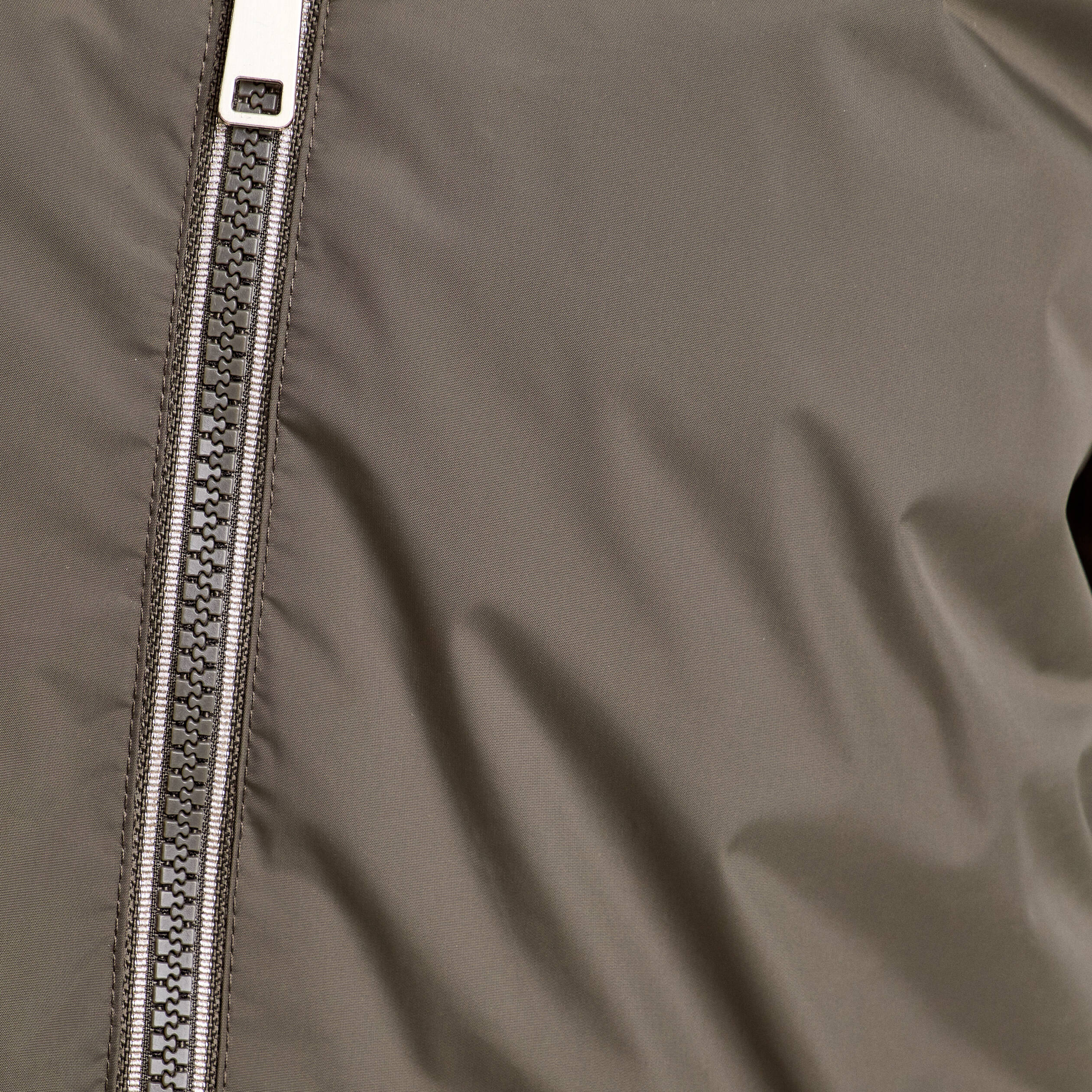 Parka &agrave; capuche r&eacute;versible vert kaki femme