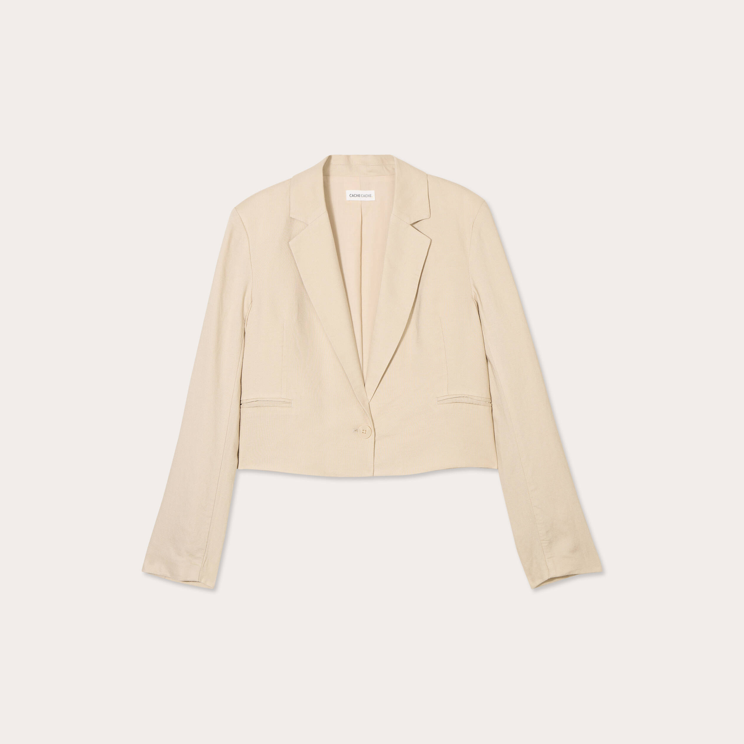 Veste esprit blazer beige femme