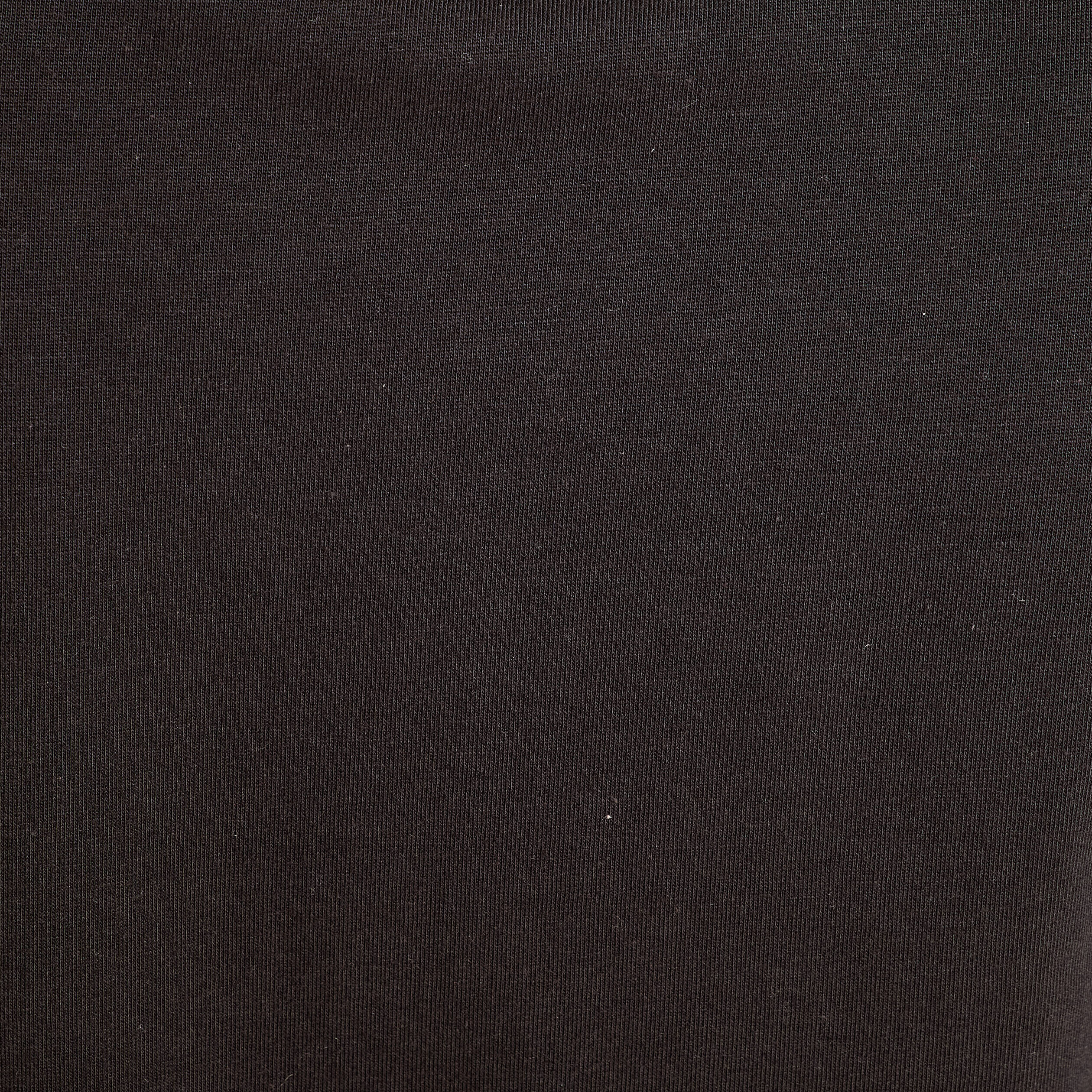T-shirt avec franges noir femme