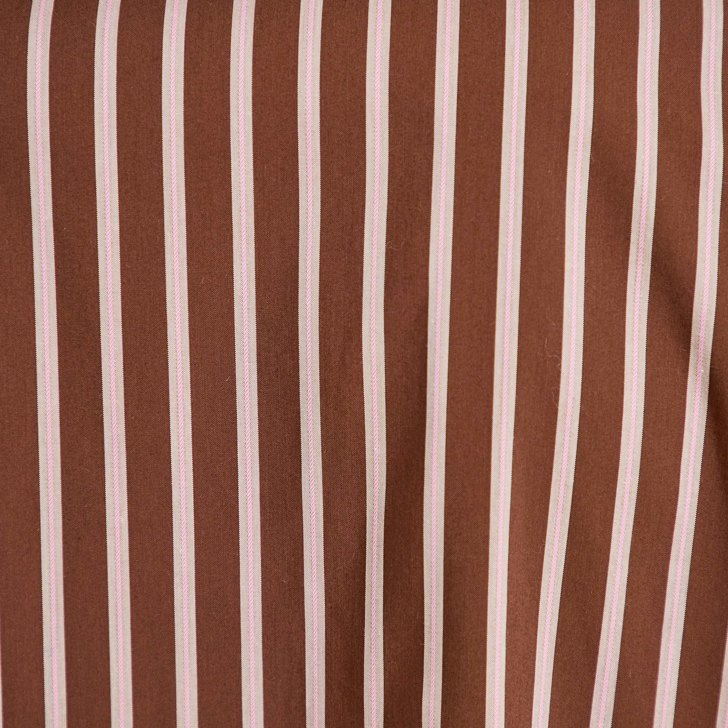 Chemise oversize manches longues marron femme