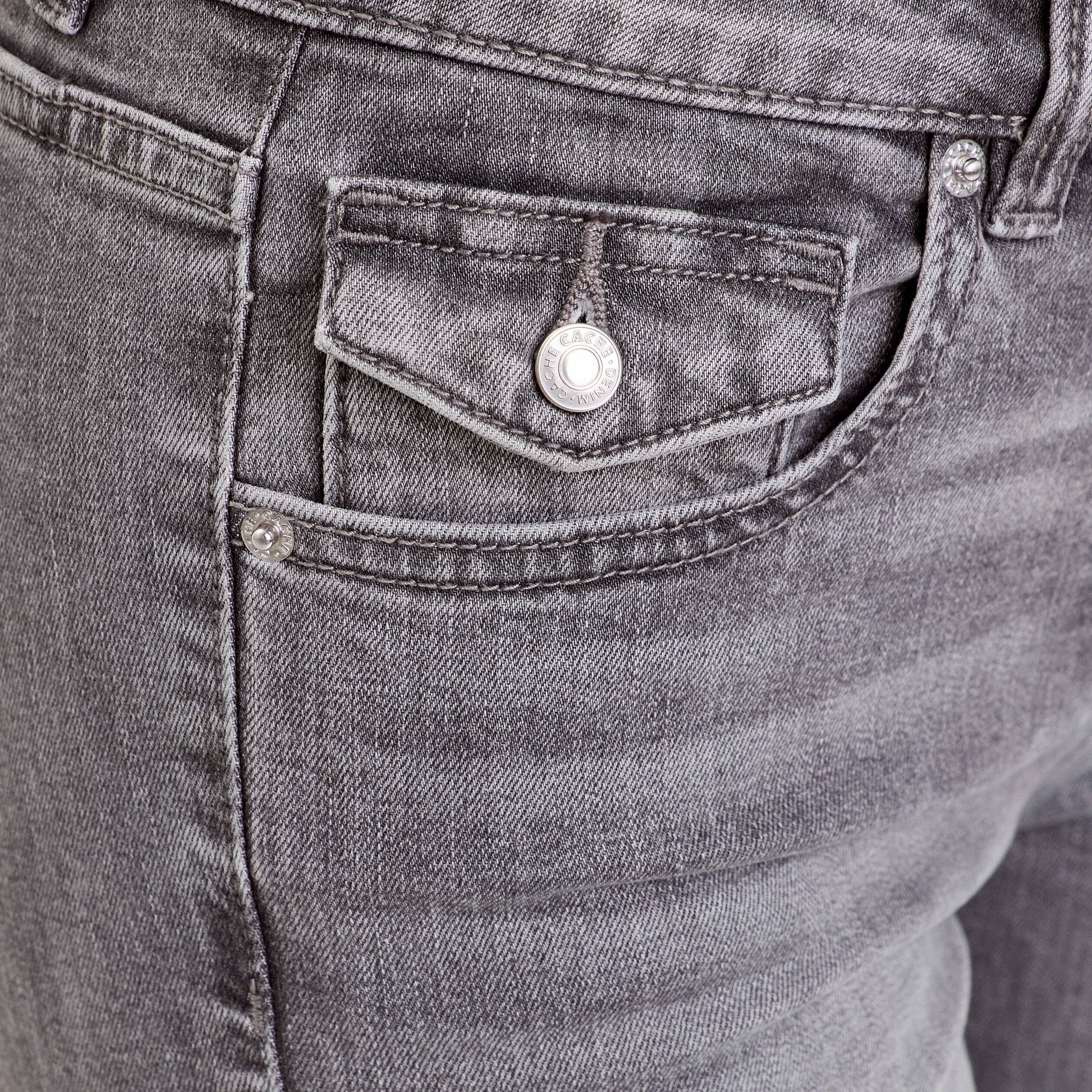 jean flare taille basse denim gris femme Jean flare taille basse denim gris femme