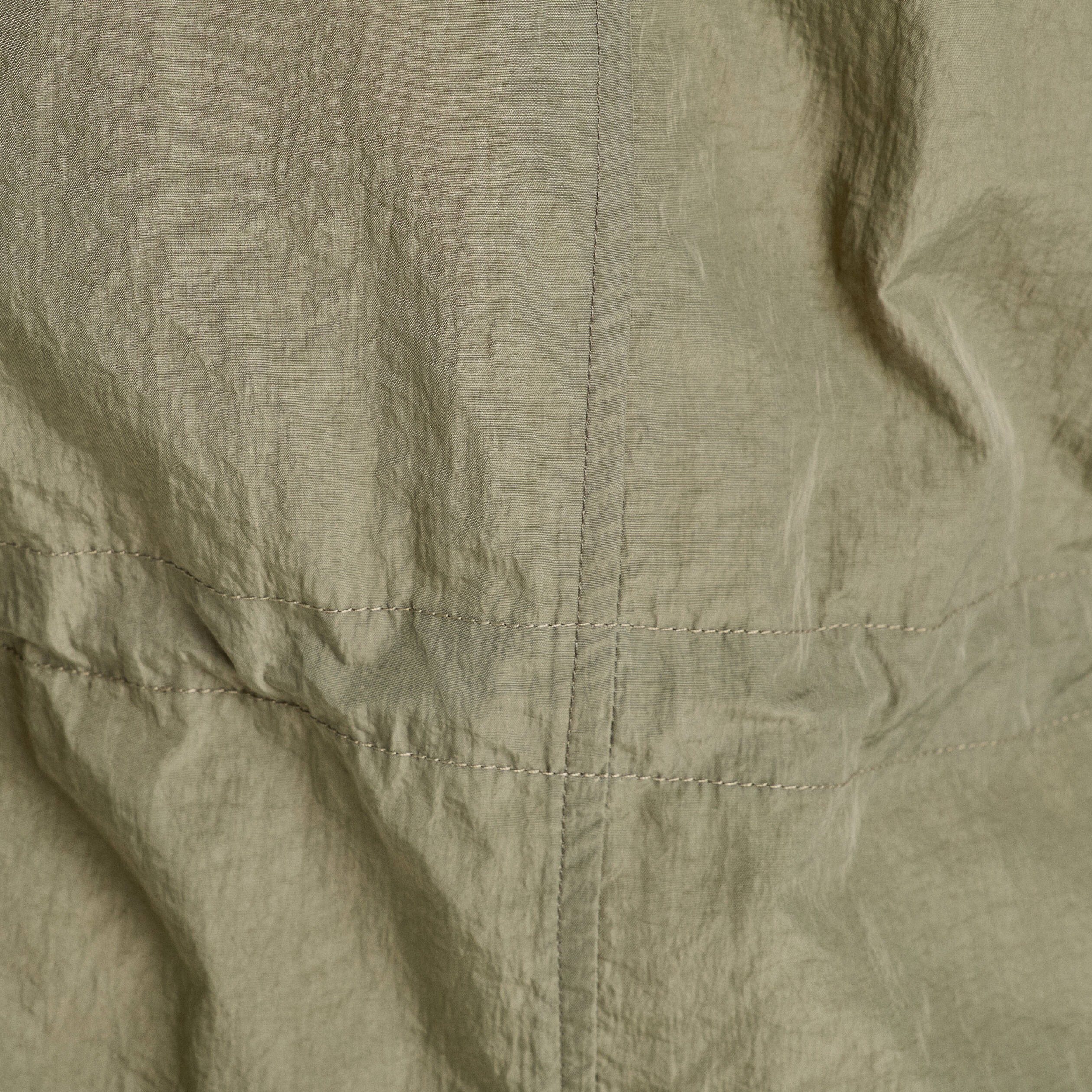 Parka d&eacute;perlante 2-en-1 avec pochette vert kaki femme